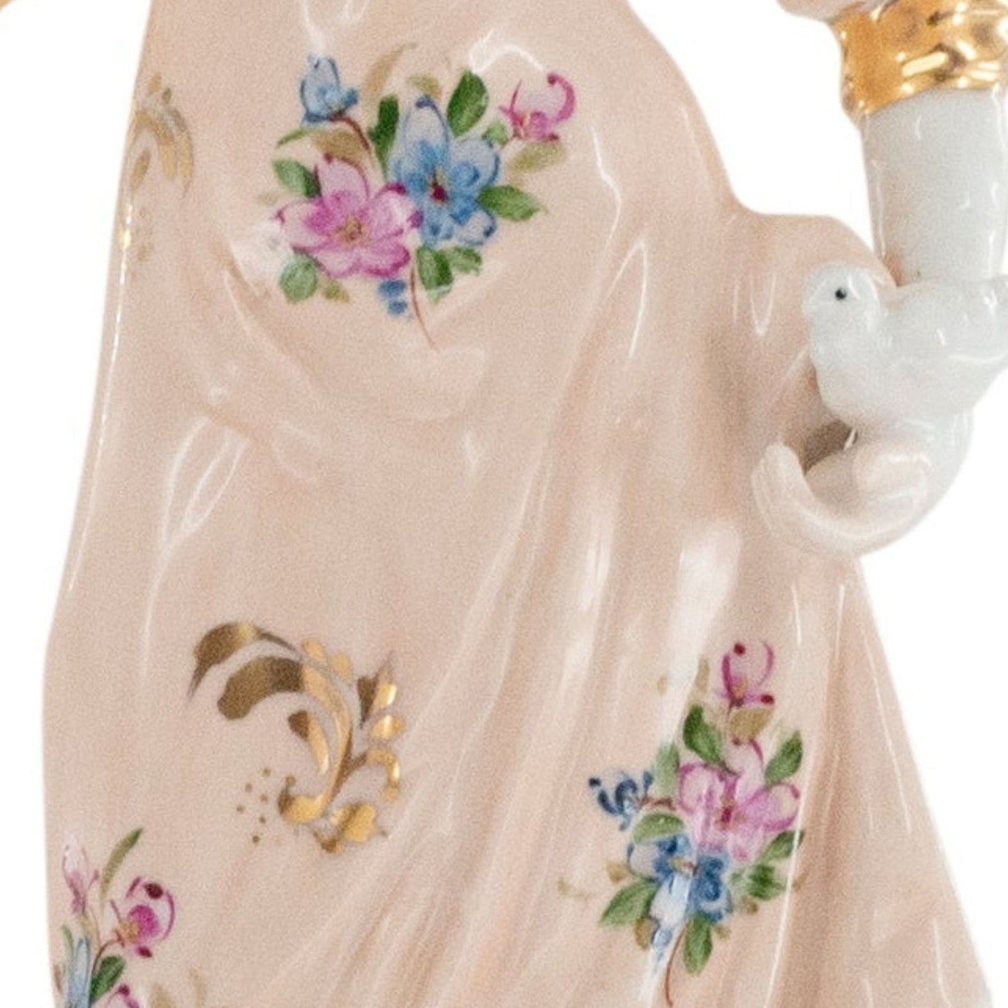 Woman With a Dove Porcelain Figurine