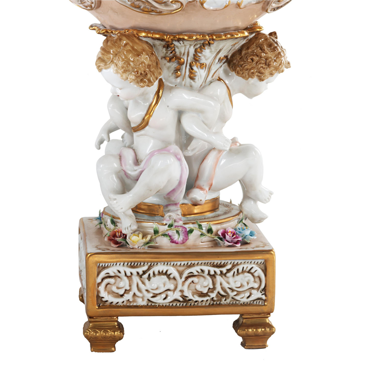 Peach Cherub Fruit Bowl