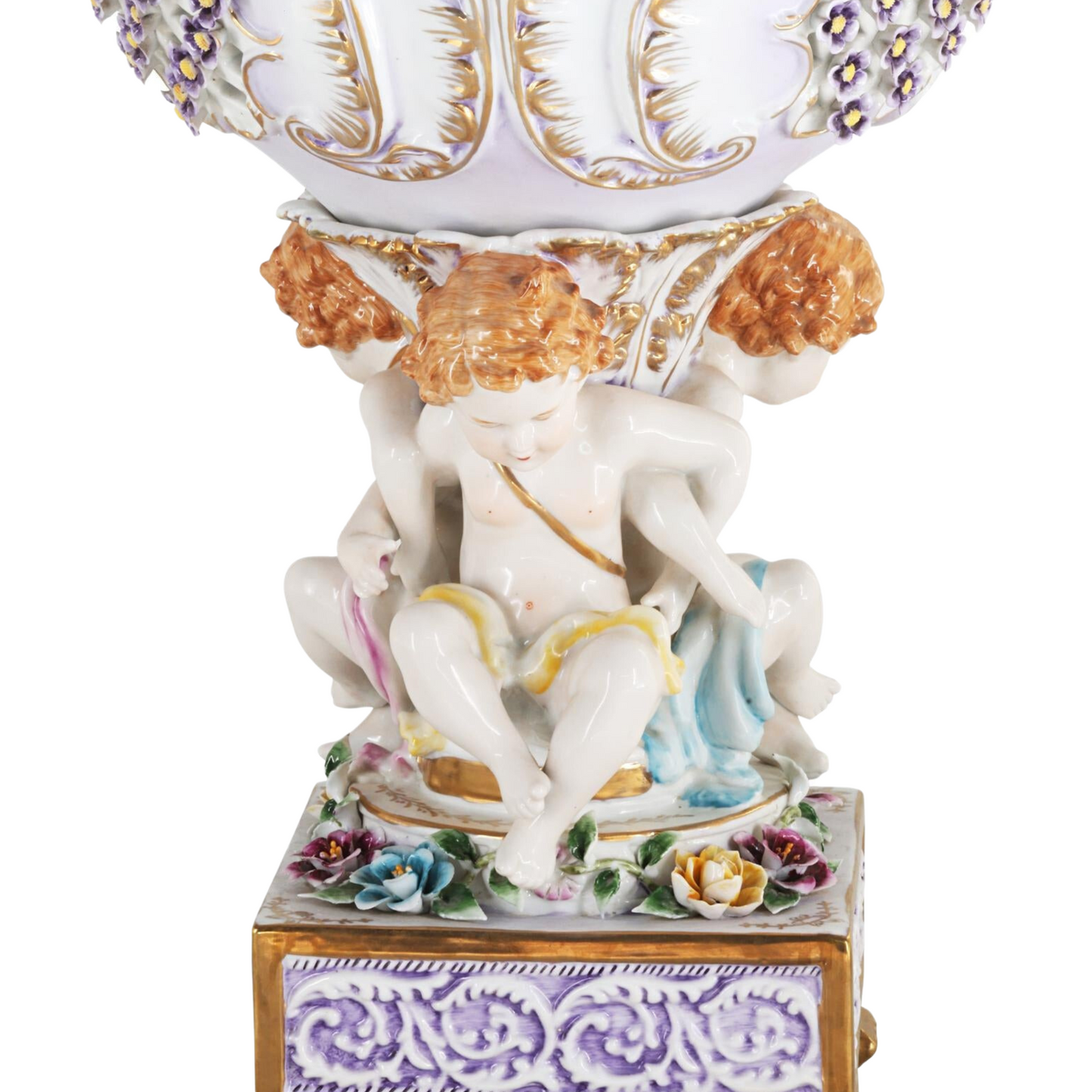 Purple Cherub Fruit Bowl