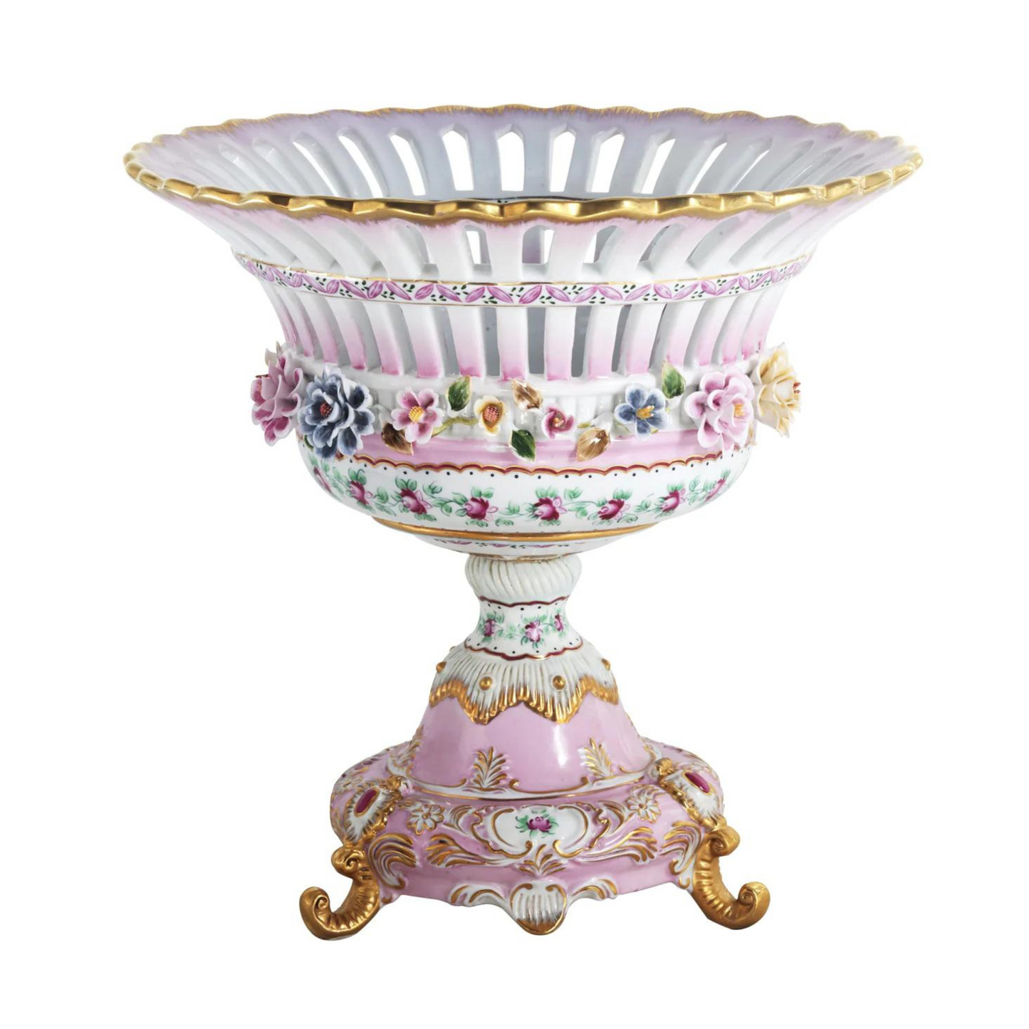 Pink Floral Bowl