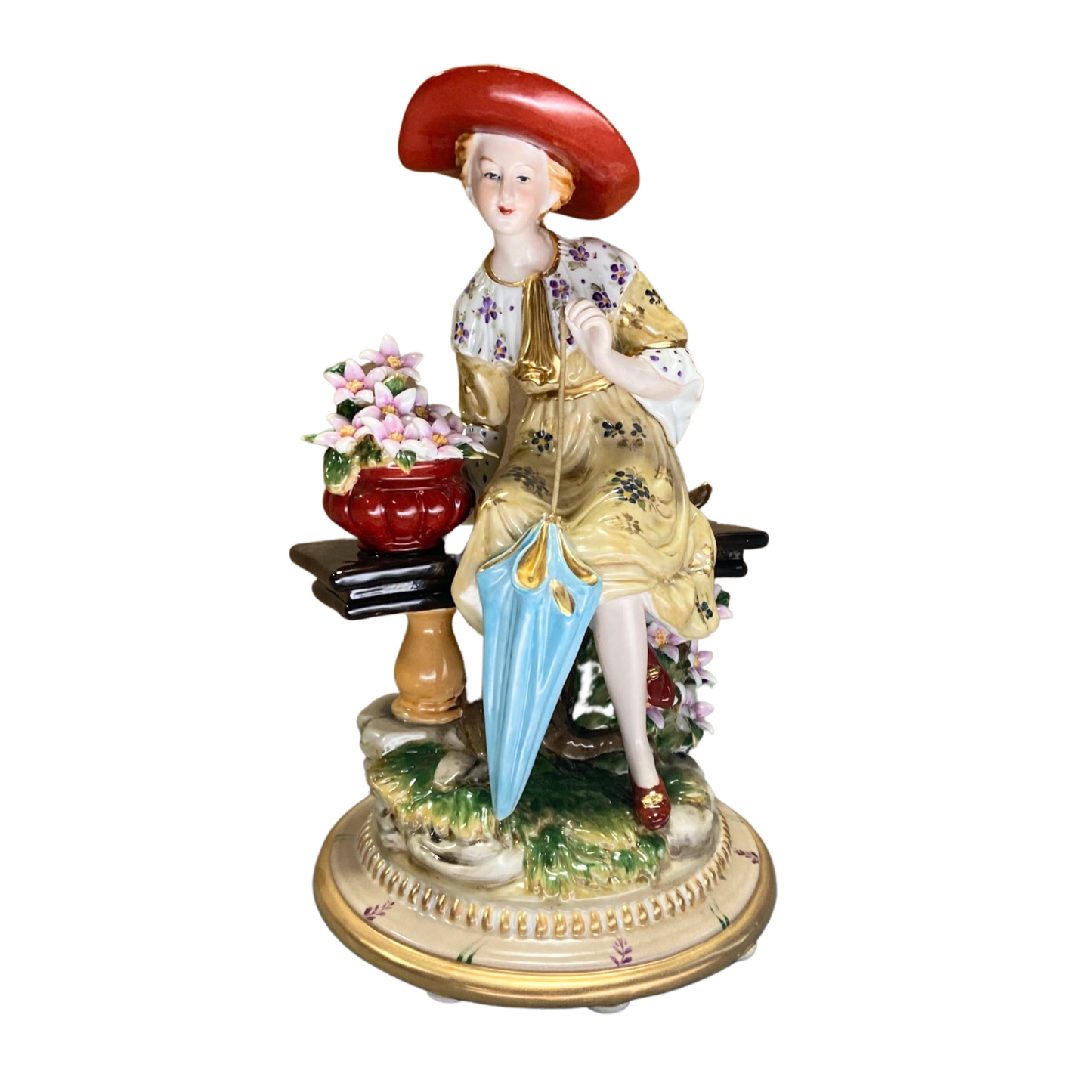 Hand-painted Porcelain Lady Figurine