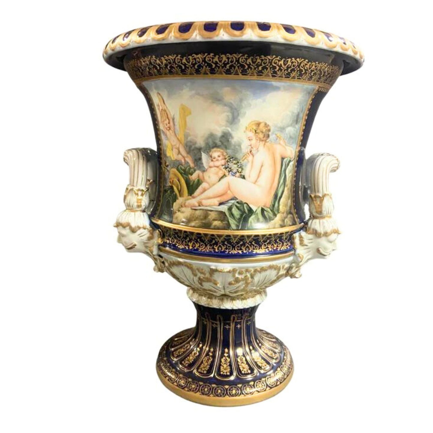 Large Mythological Krater Pot