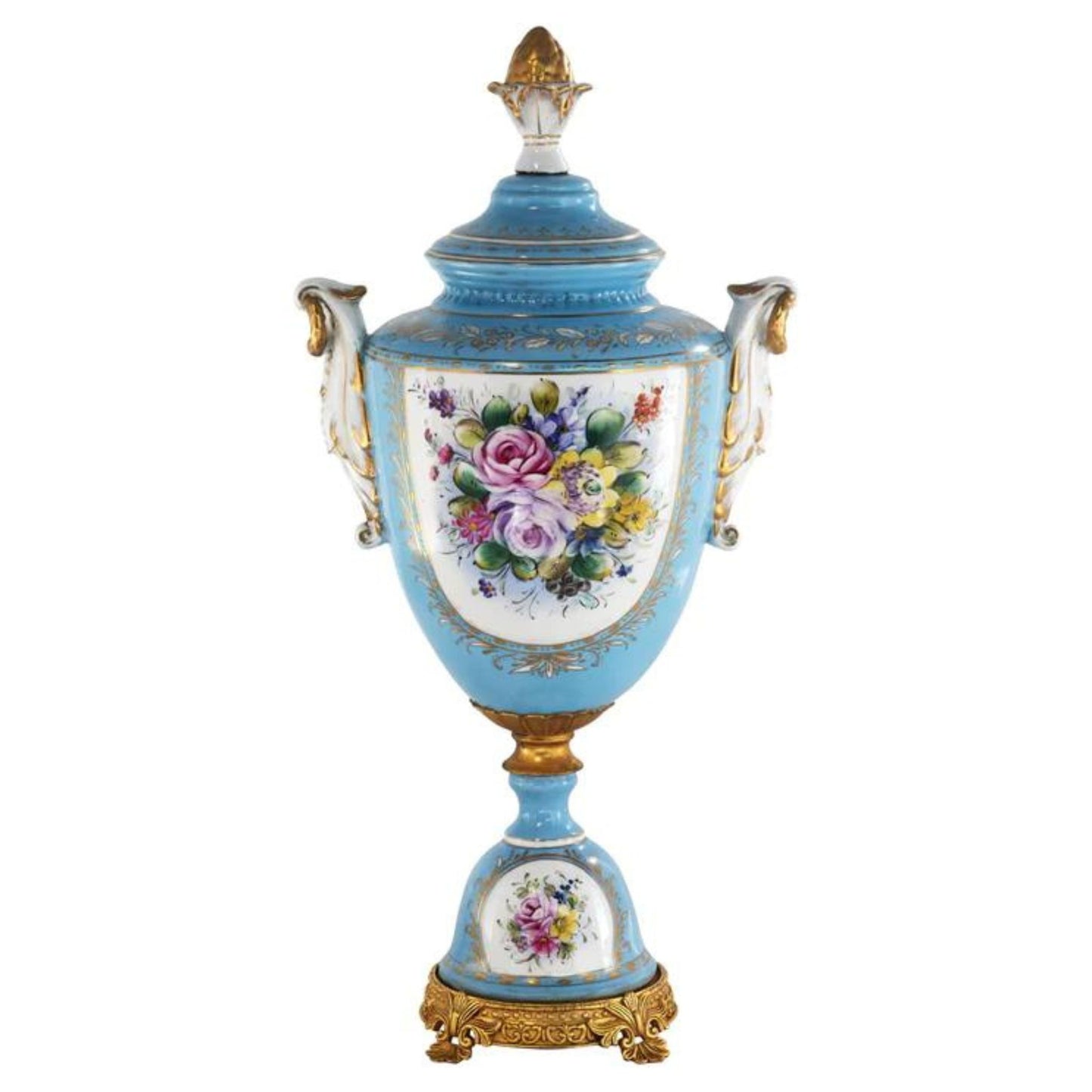 Tarro Floral Barroco Porcelana