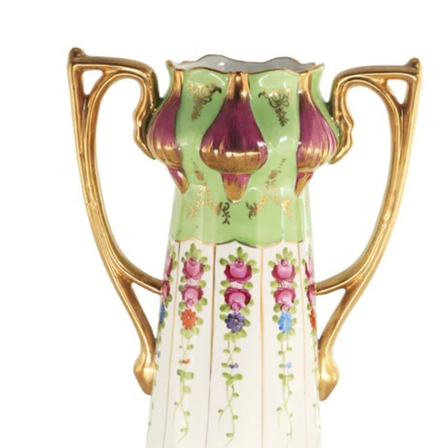 Jarrón de mariposa de porcelana