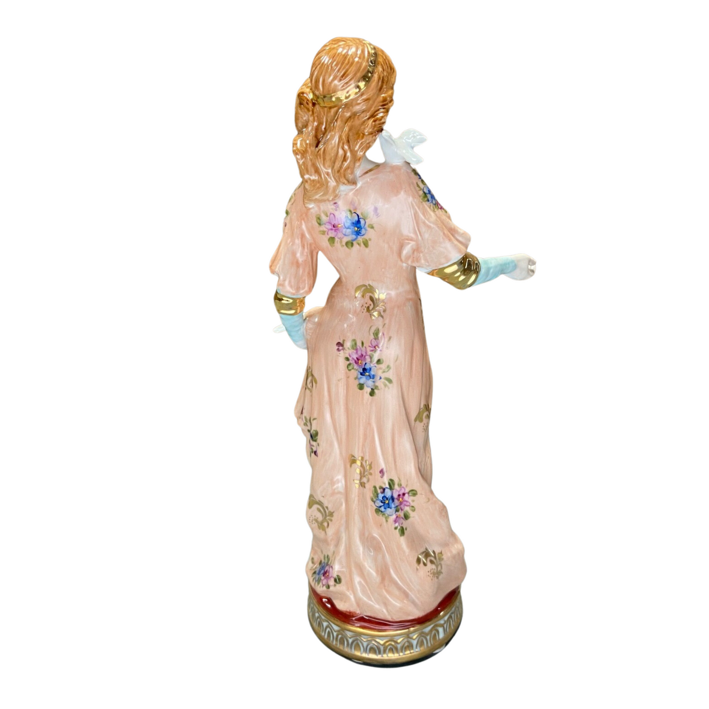 Woman With a Dove Porcelain Figurine