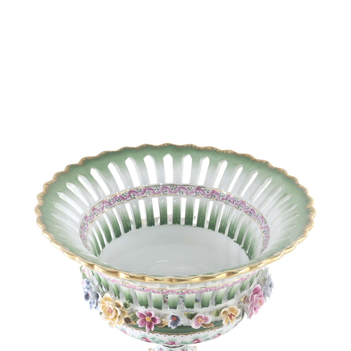 Green Floral Bowl