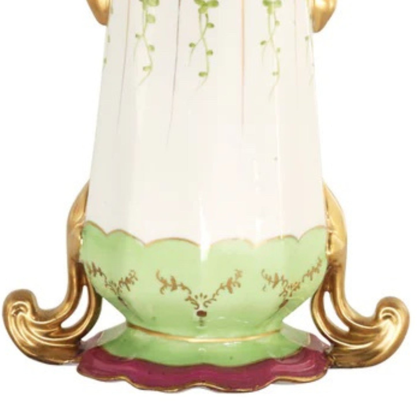 Jarrón de mariposa de porcelana