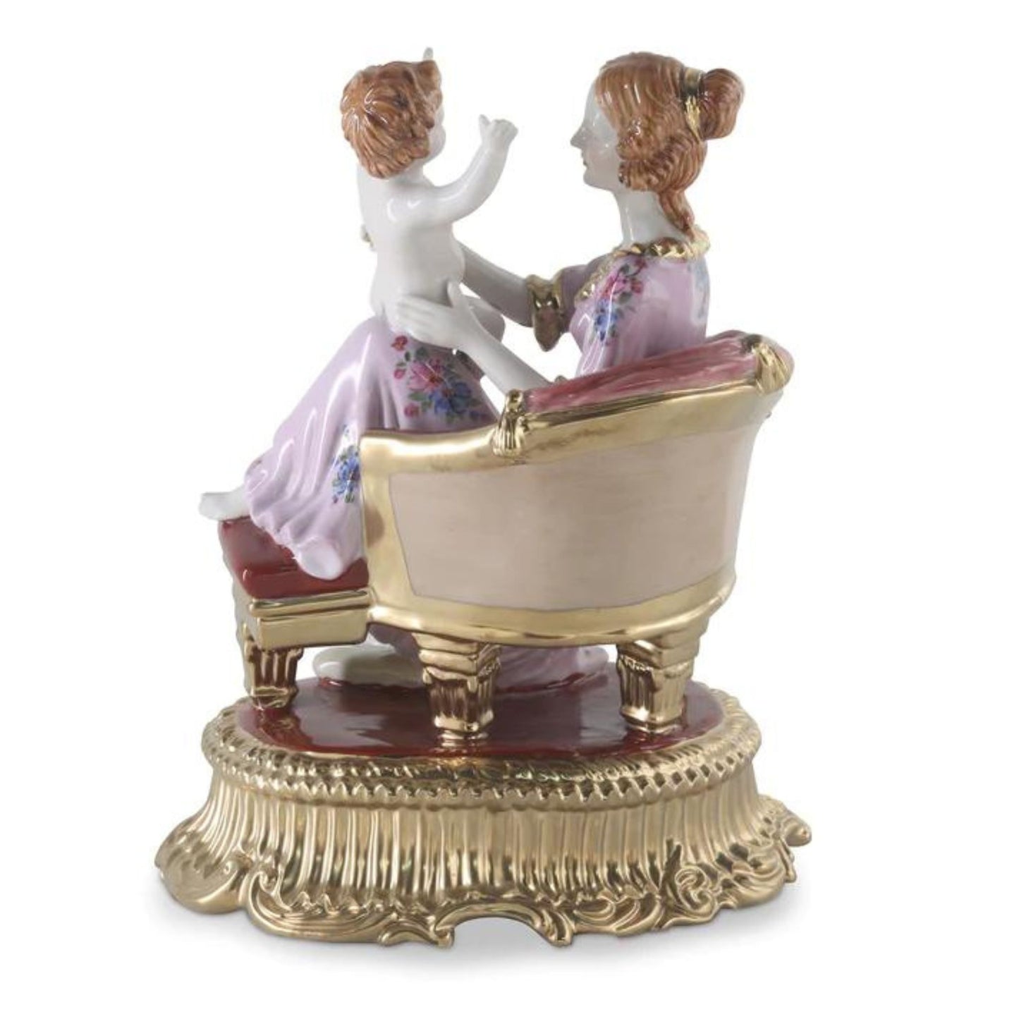 Mother and Child Porcelain Figurine