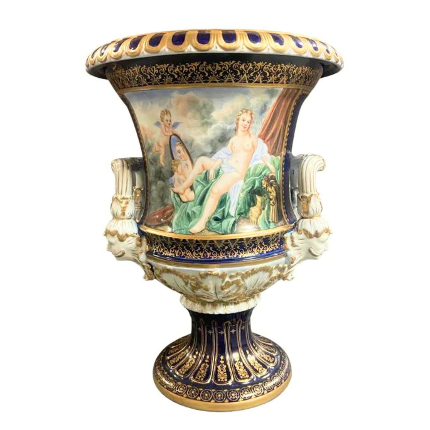 Large Mythological Krater Pot