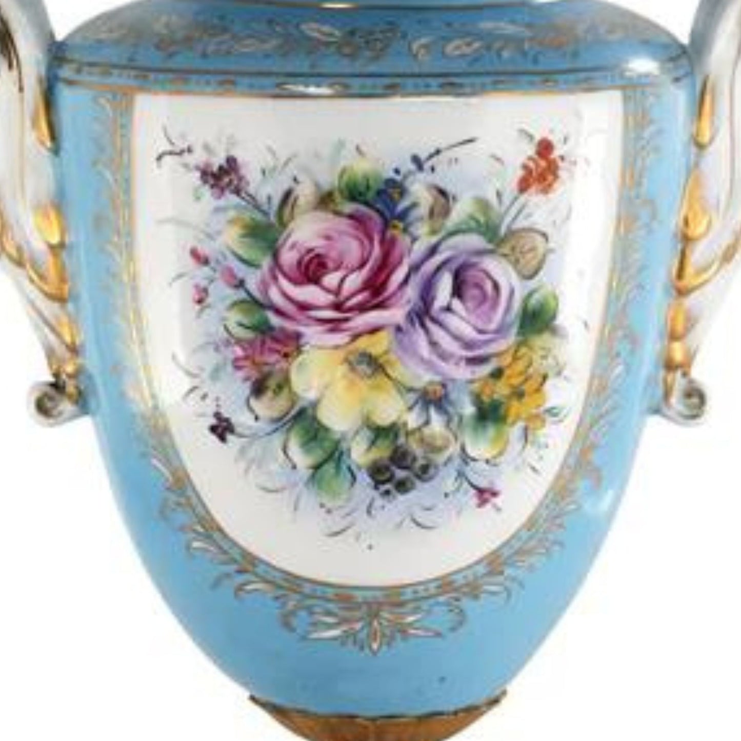 Tarro Floral Barroco Porcelana