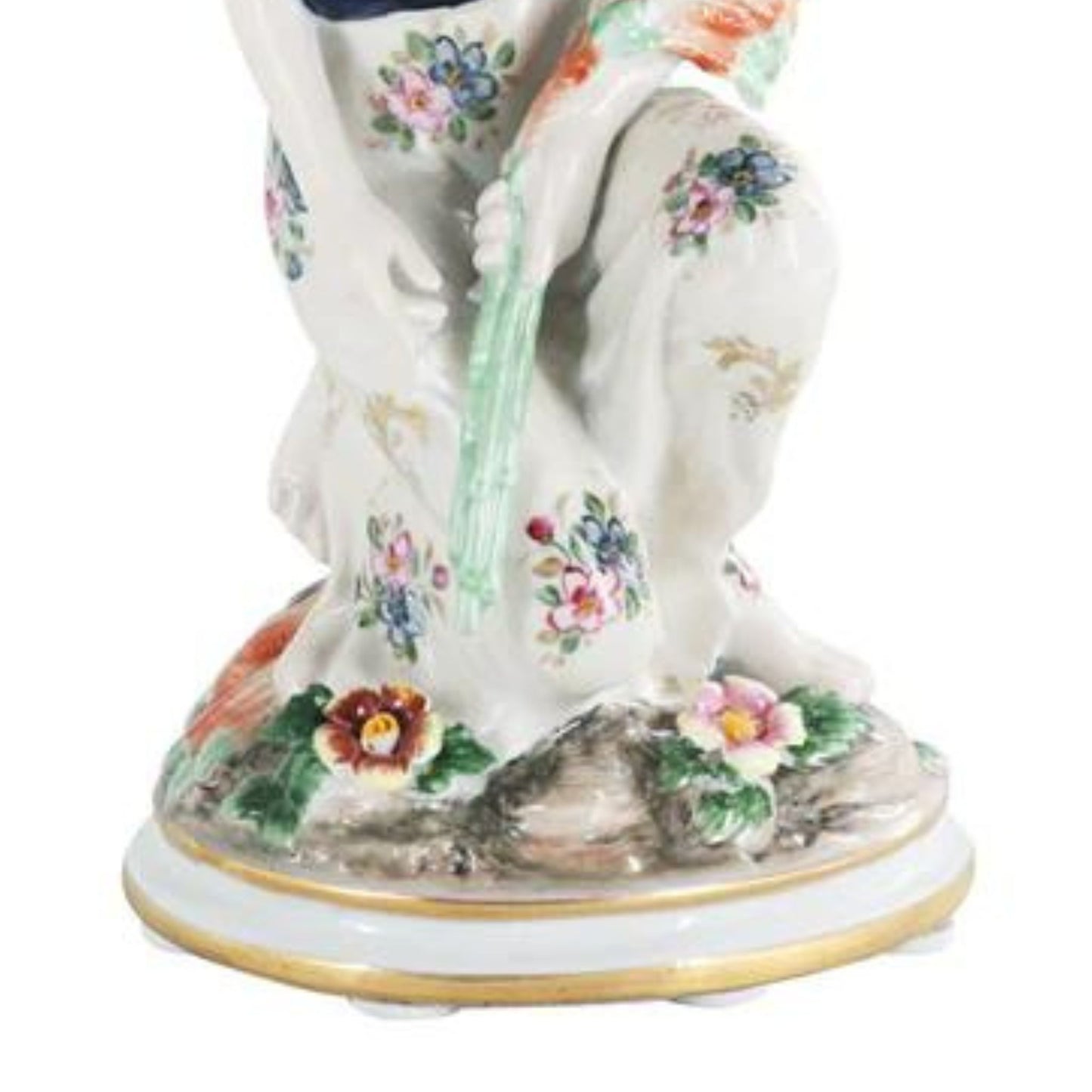 Figura Porcelana Mujer Recogiendo Flores