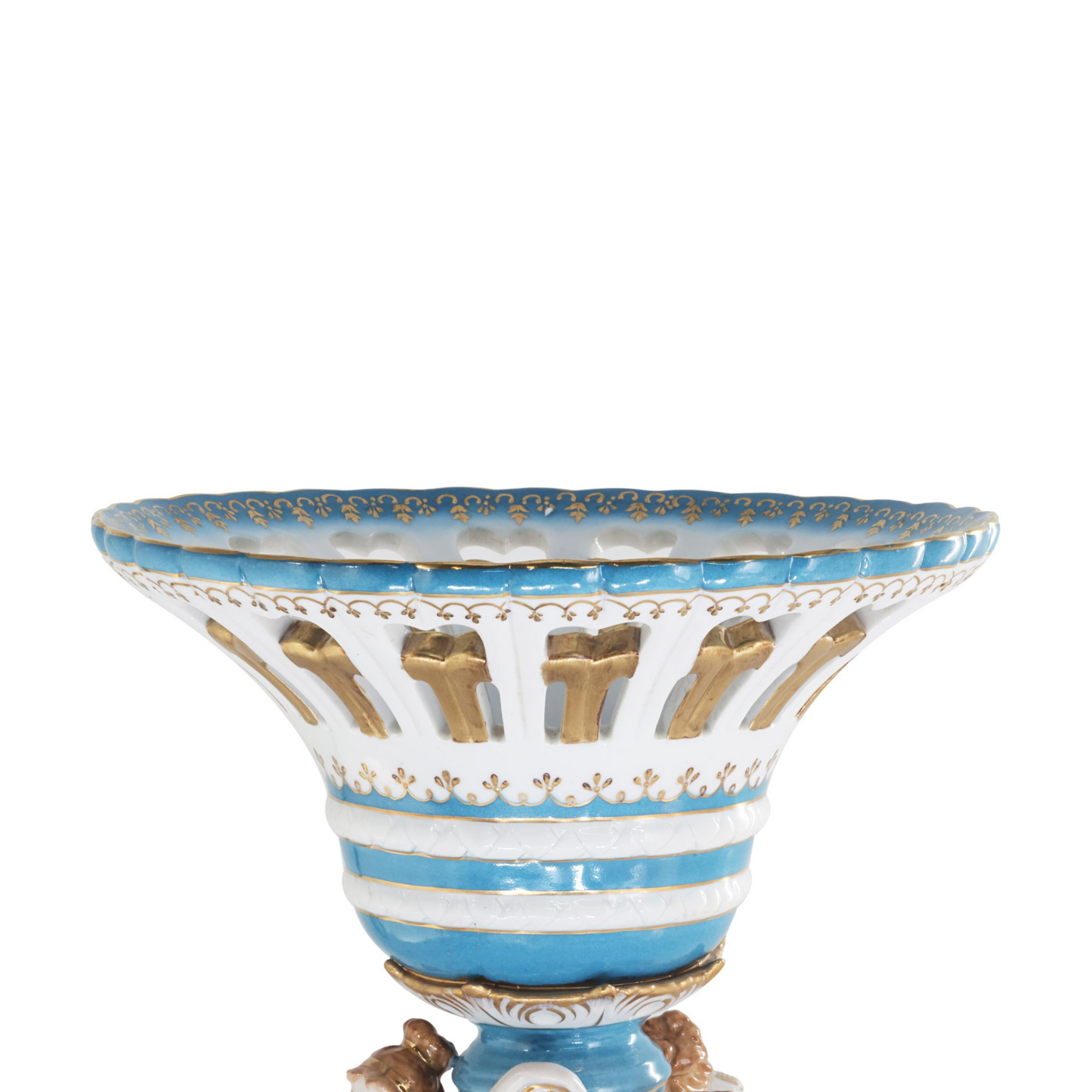 Hand-painted Rococo Style Porcelain Bowl With Three Muses