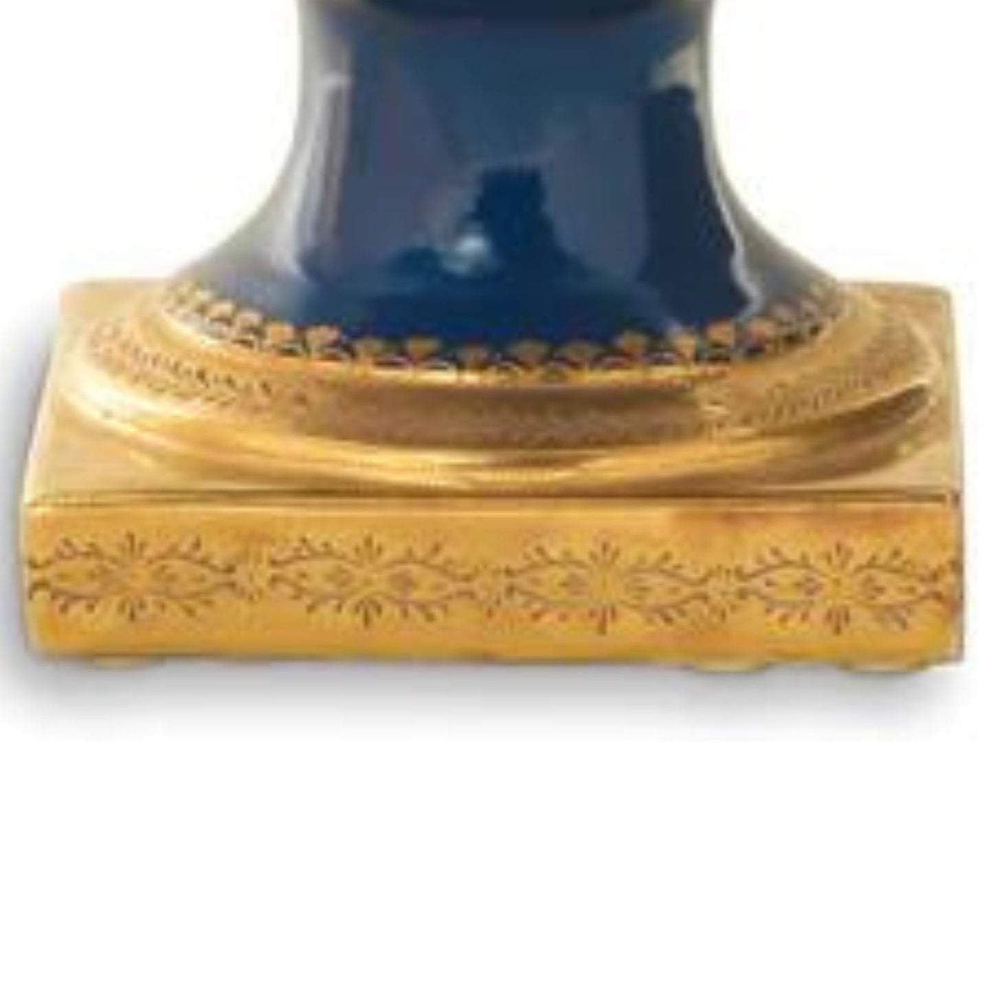 Bronze Handle Porcelain Vase