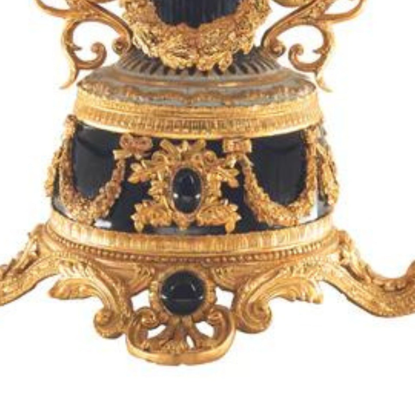 Porcelain Decorative Hand-Painted Center Piece Bowl & Candelabra
