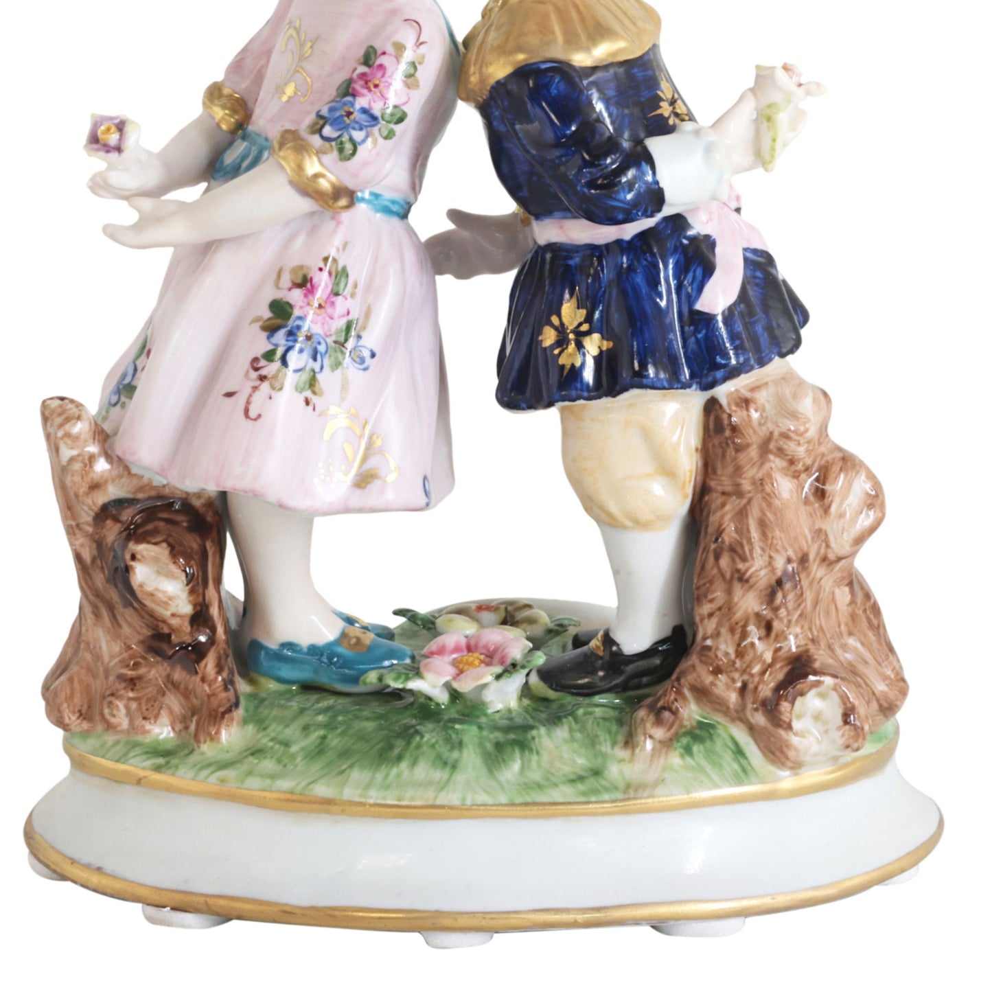 Romantic Young Love Porcelain Figurine Pair