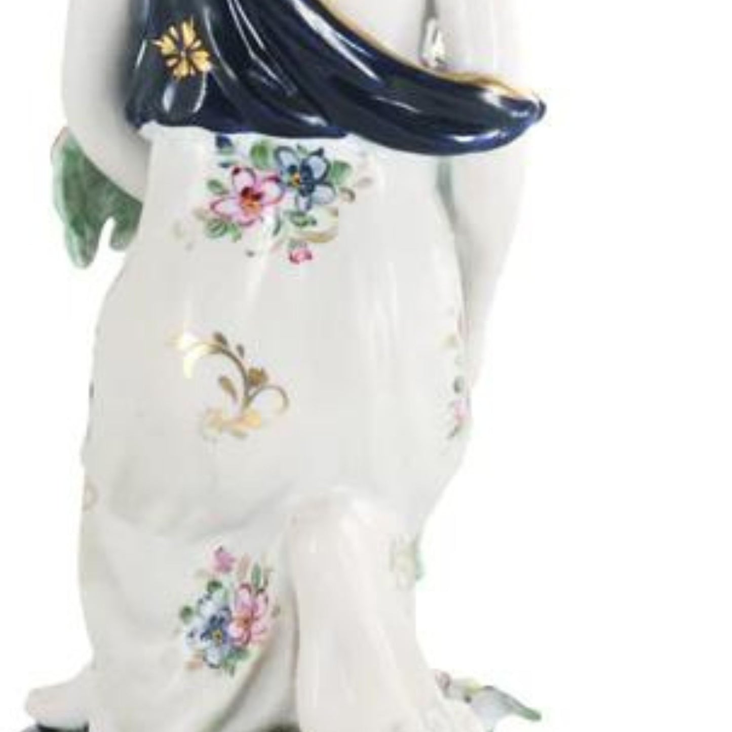Figura Porcelana Mujer Recogiendo Flores