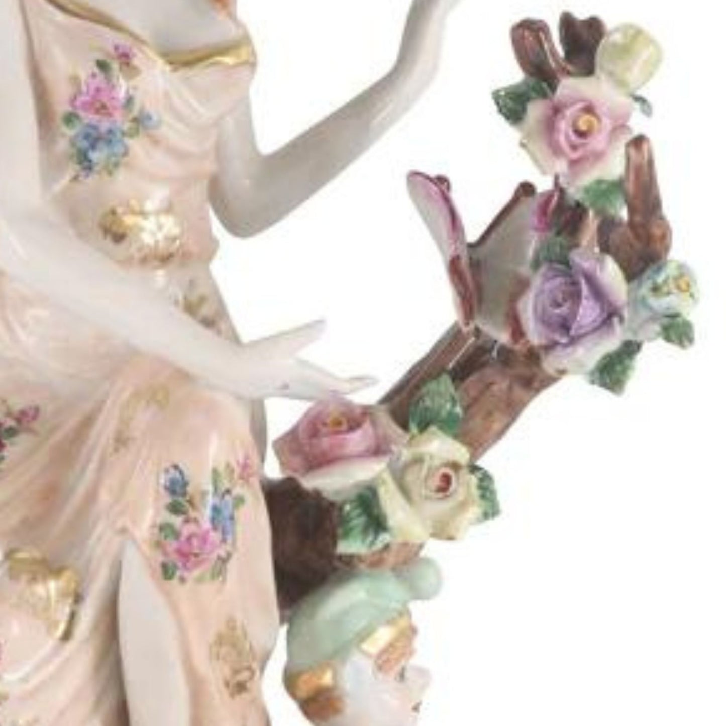 Figura de Porcelana Ángel con Querubín