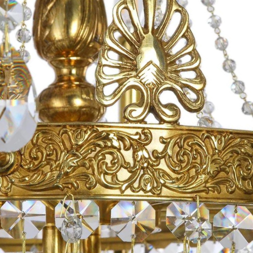 Floral Brass Chandelier