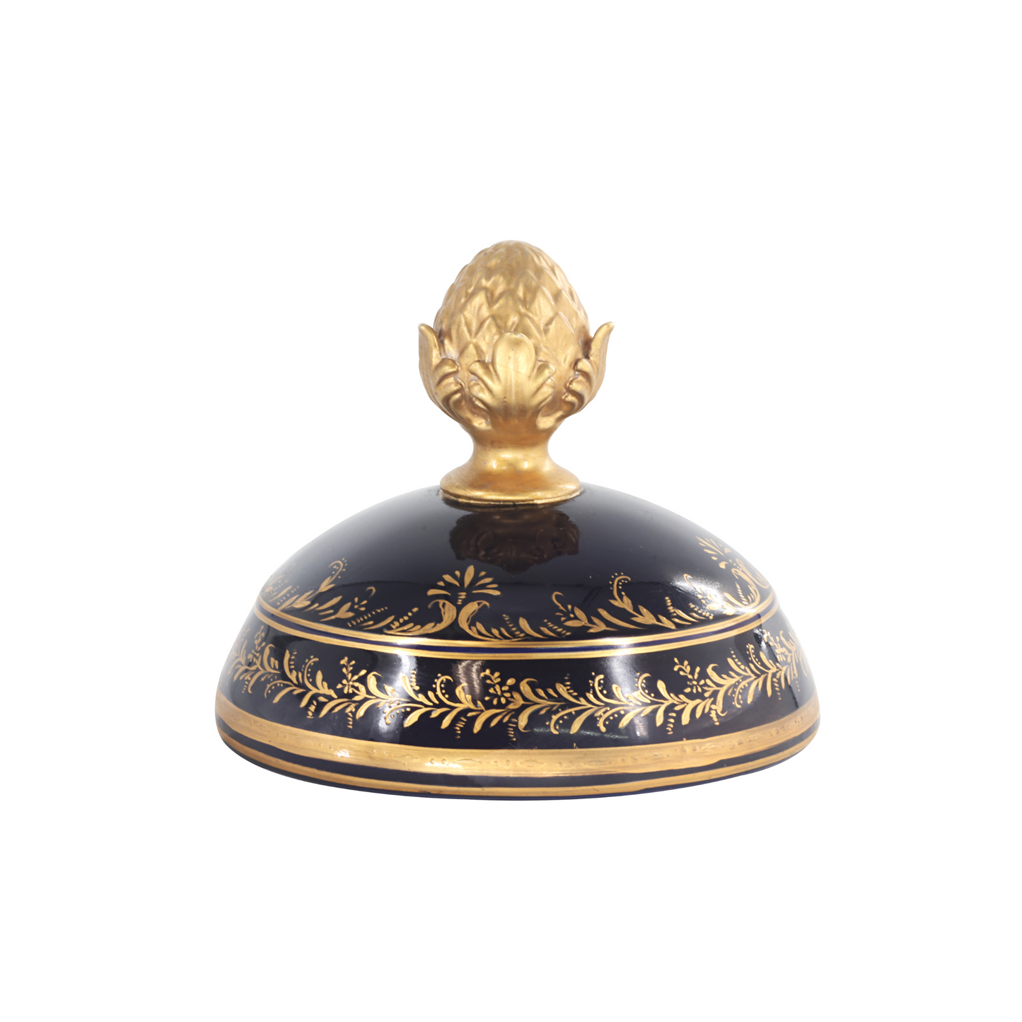 Gorgeous Hand-painted Porcelain And Bronze Vase