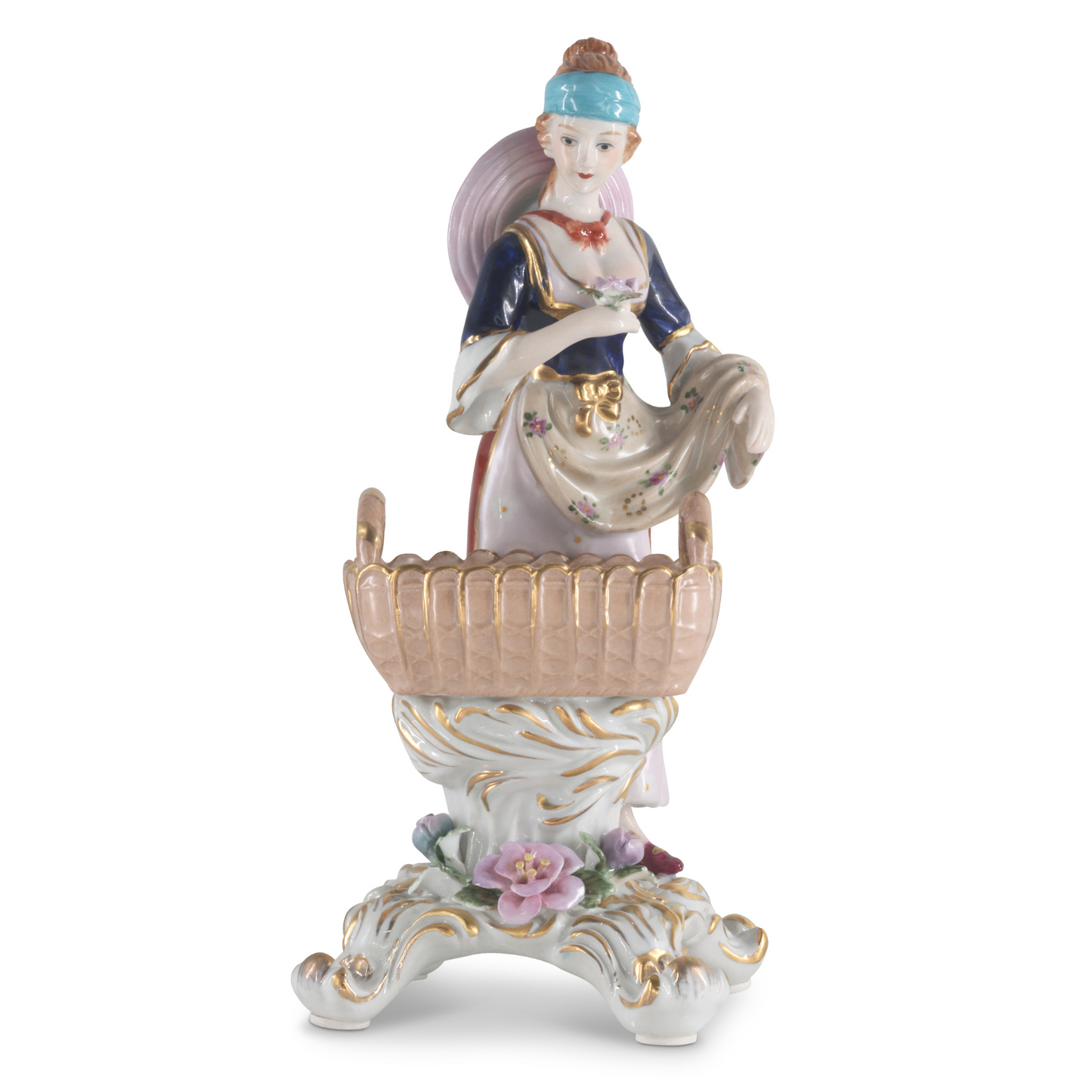 Mom With A Baby Carriage Porcelain Figurine