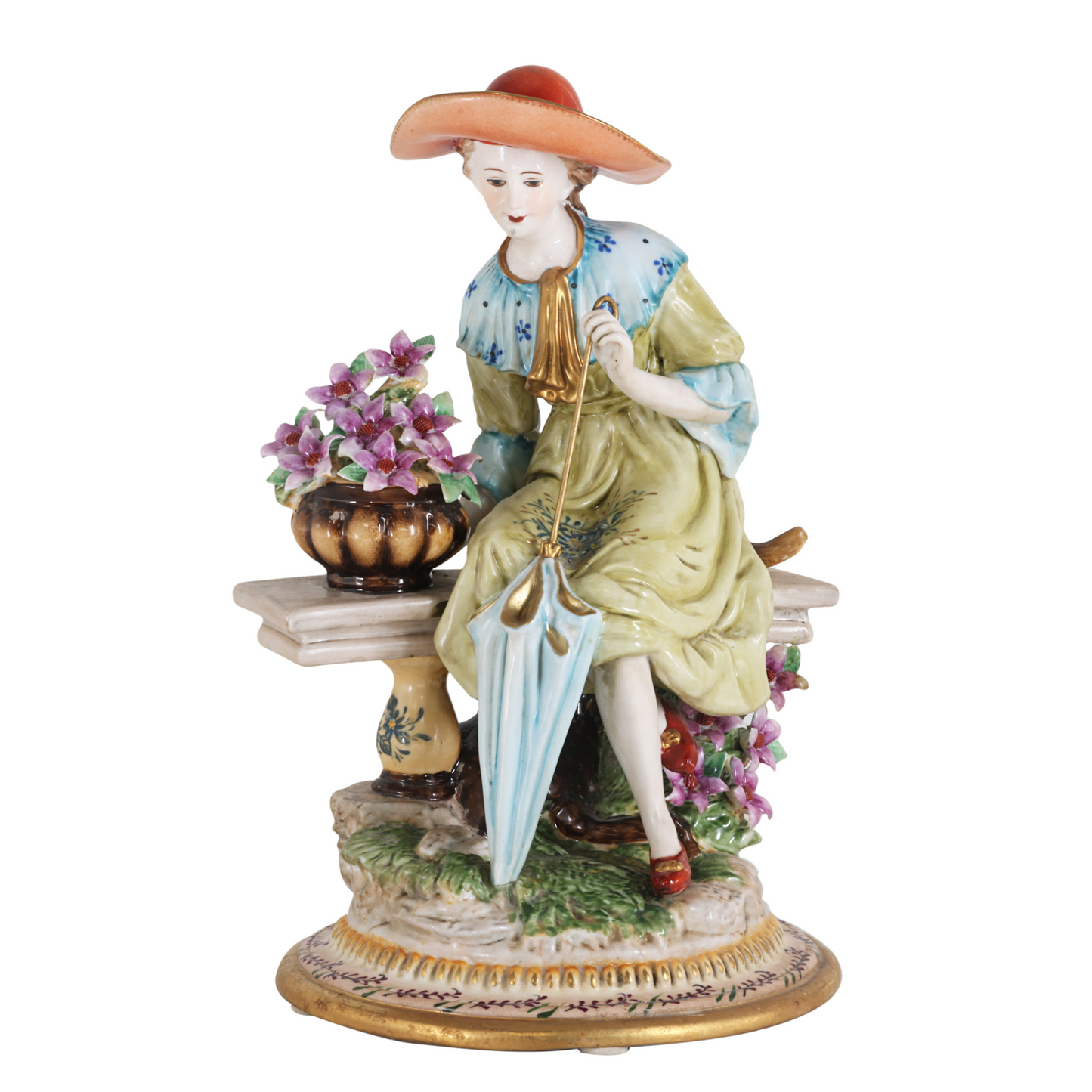 Hand-painted Porcelain Lady Figurine