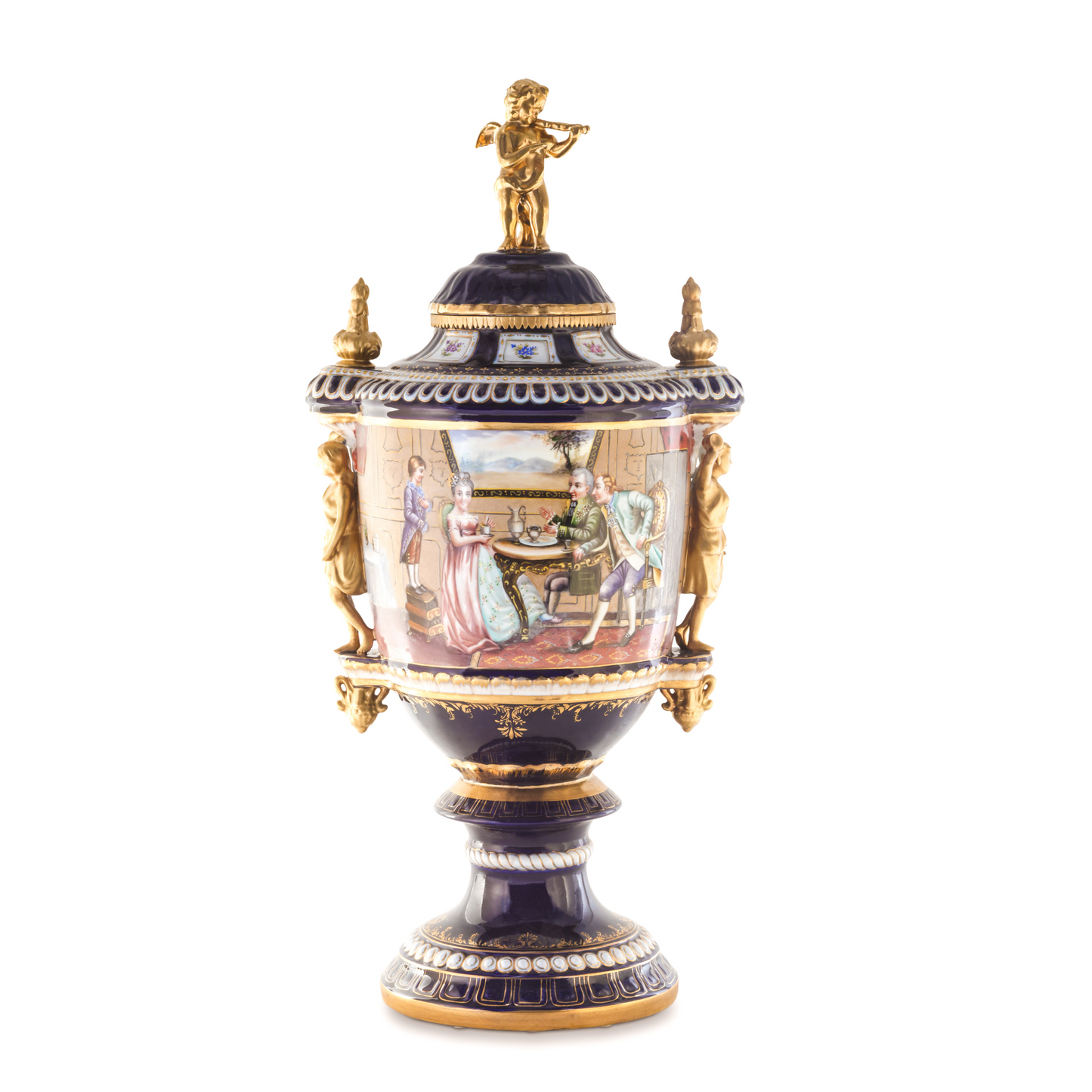 Porcelain Lady Handle Urn