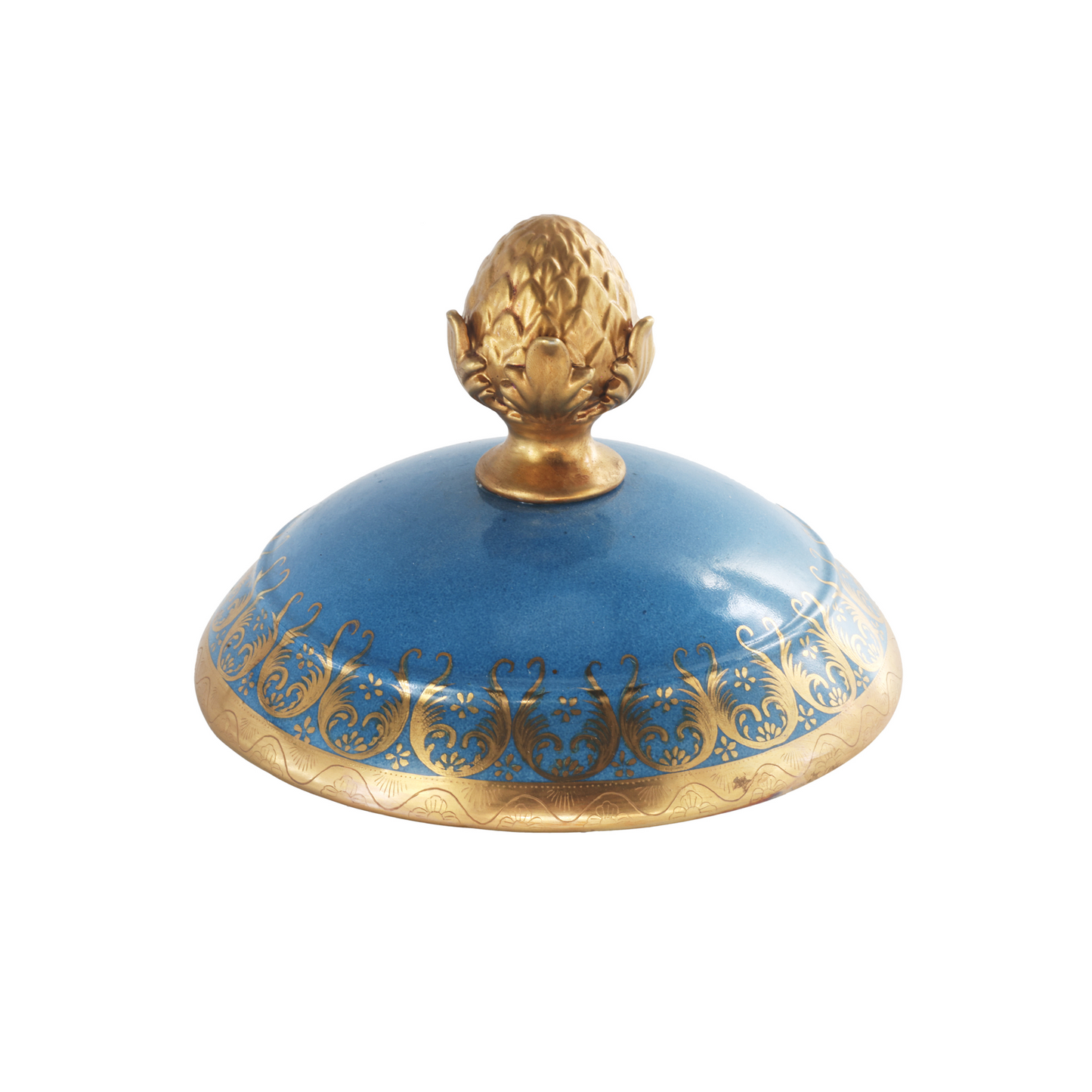Hand-painted Porcelain Urn with Floral Motif
