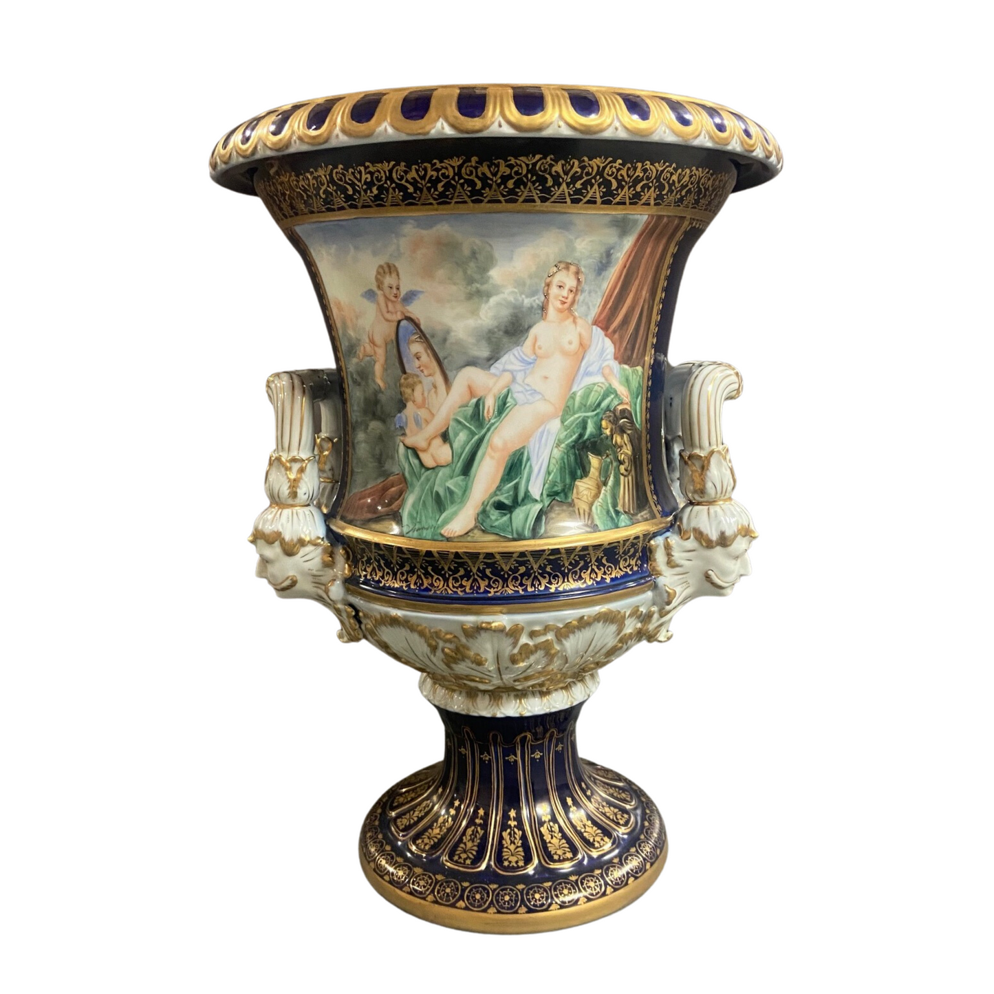 Large Mythological Krater Pot