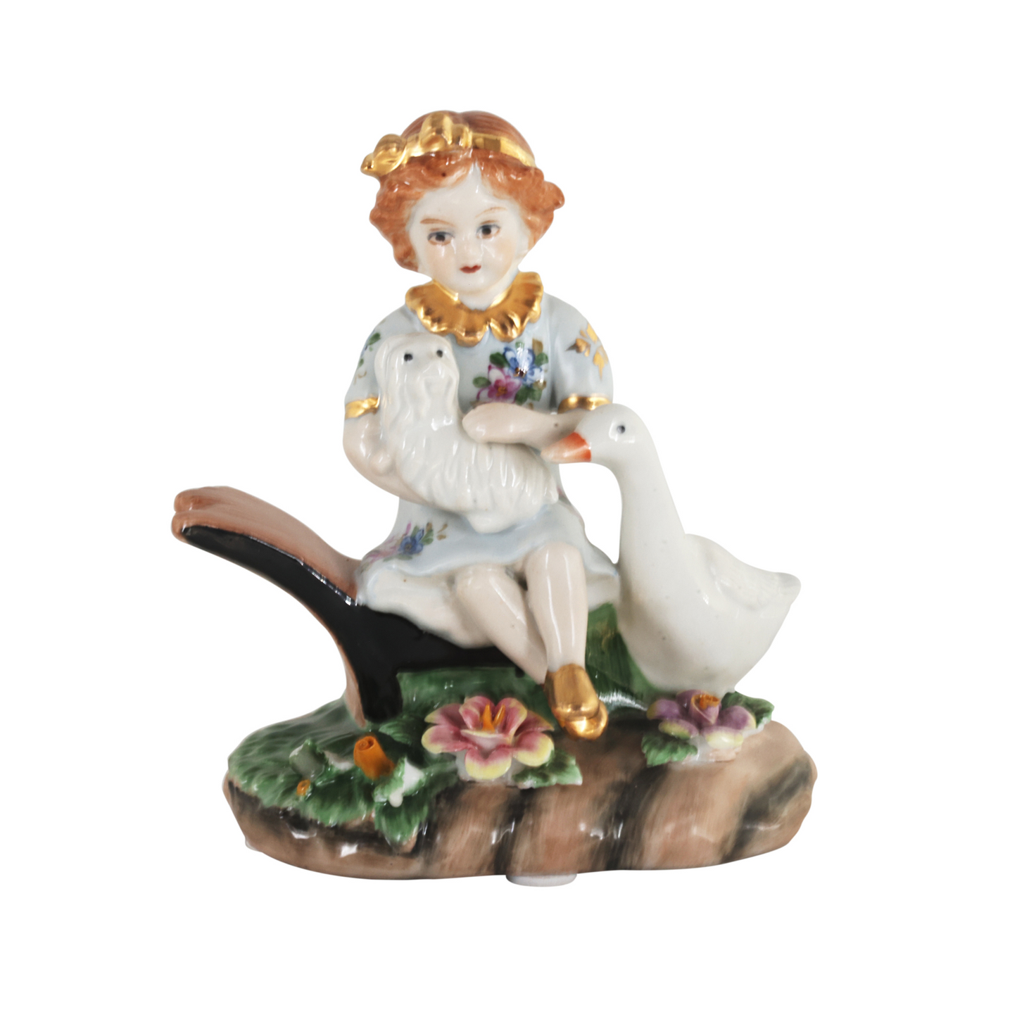 Hand-painted Porcelain Rococo Style Figurine