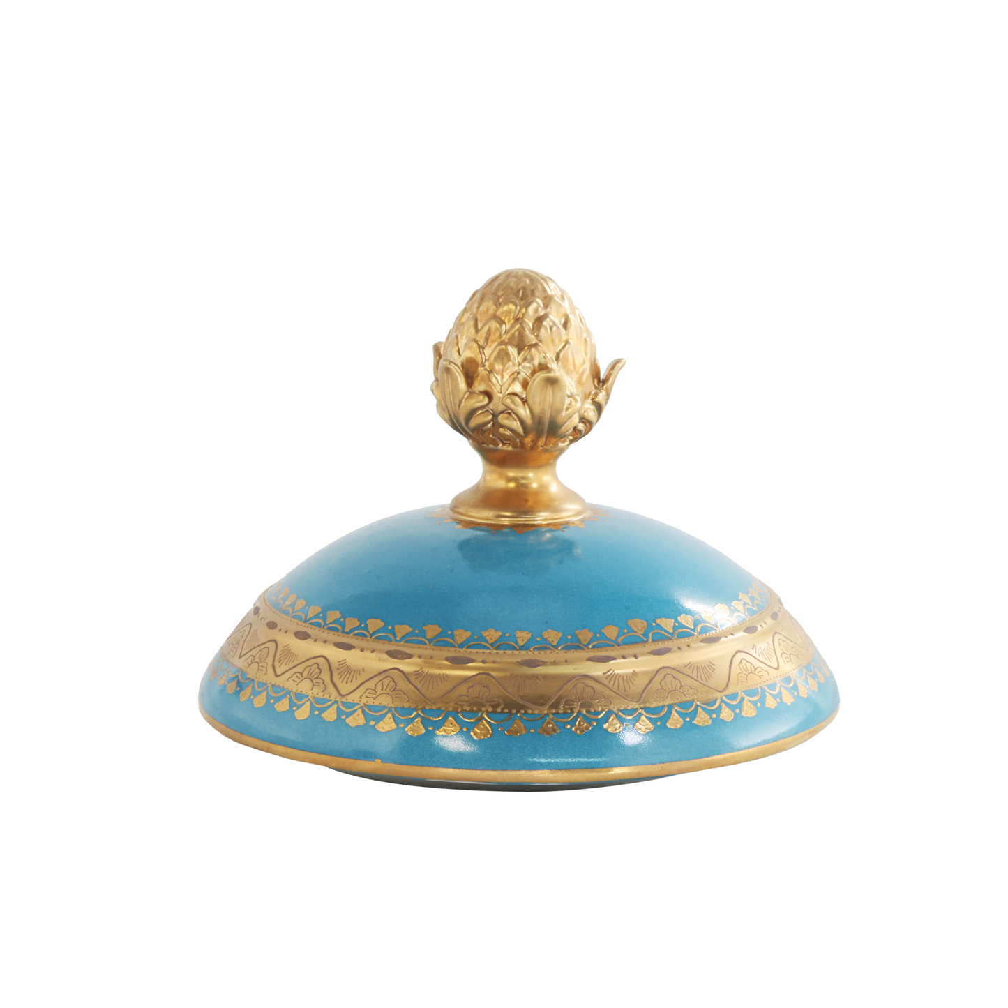 Gorgeous Hand-painted Porcelain And Bronze Vase