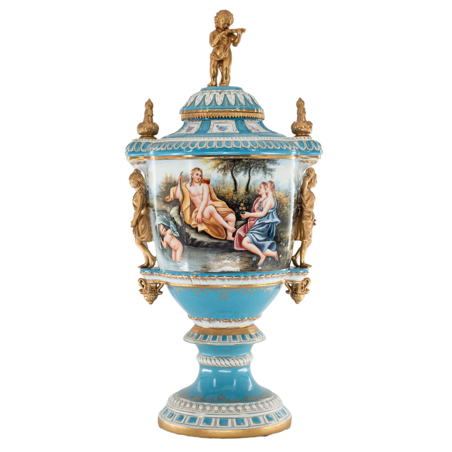Porcelain Lady Handle Urn