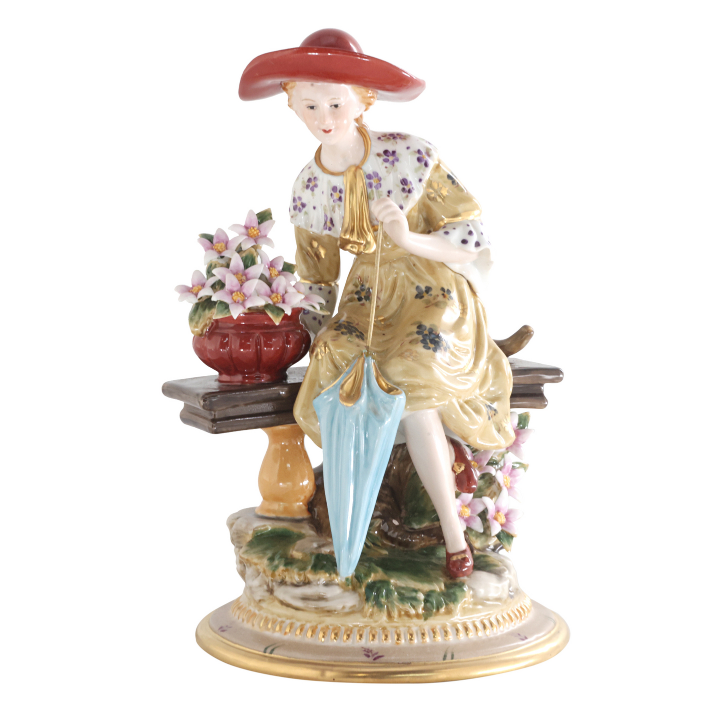 Hand-painted Porcelain Lady Figurine