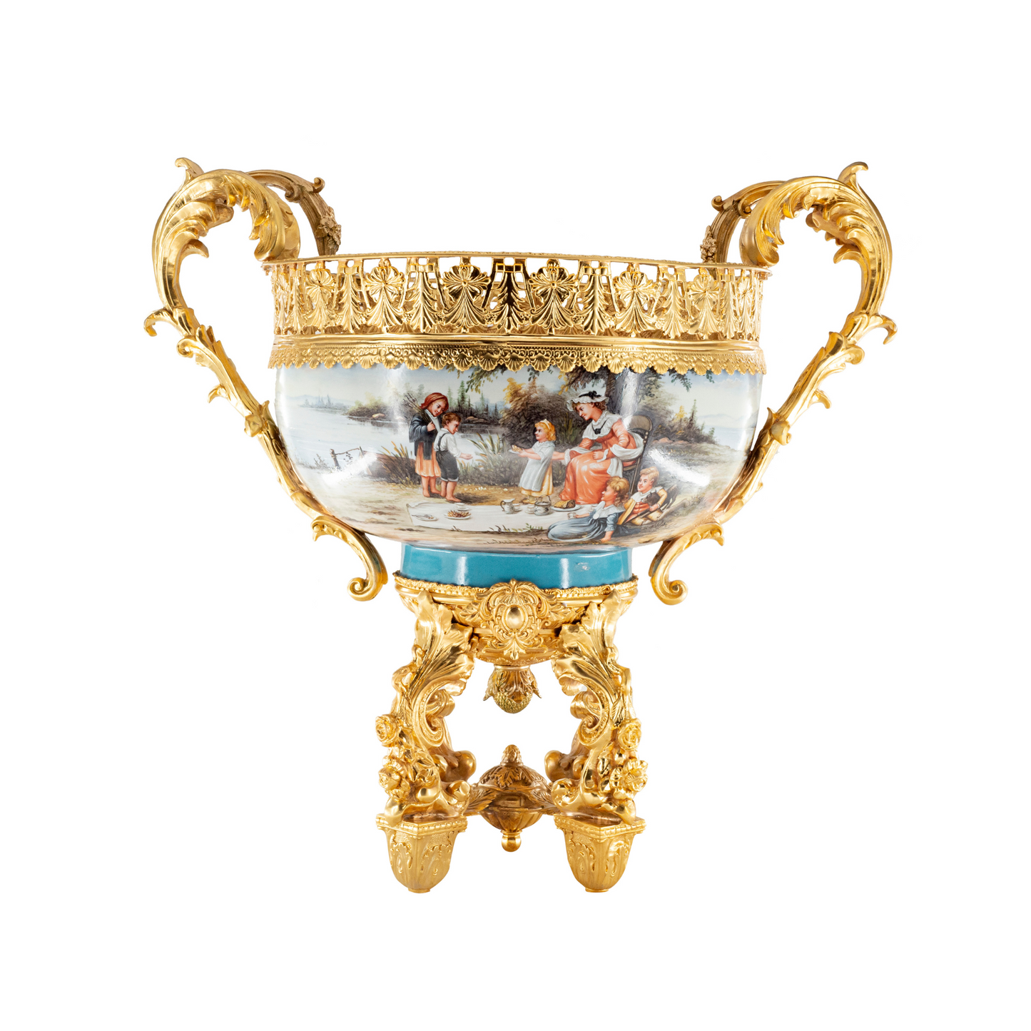 Porcelain Decorative Center Piece Bowl