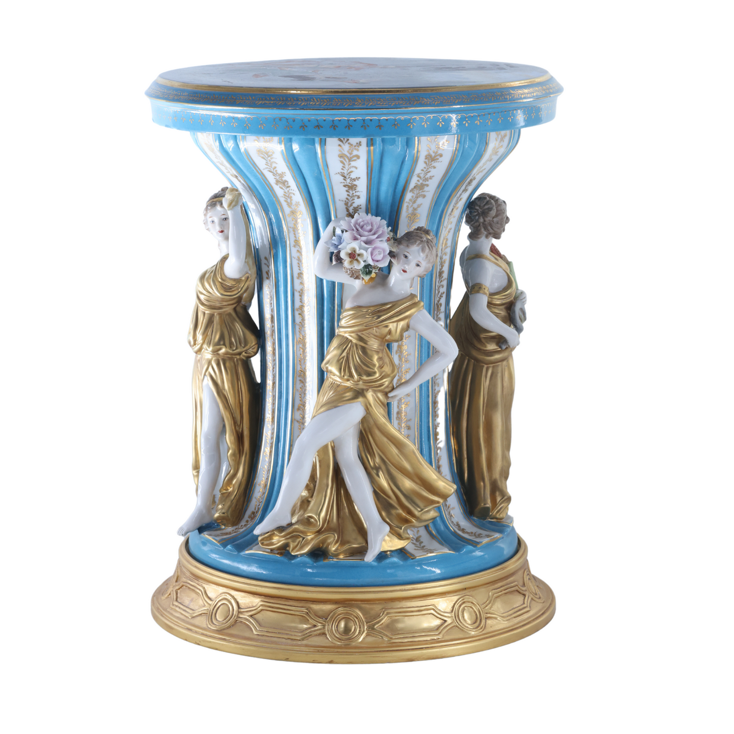 Three Muses Hand-painted Porcelain Chair