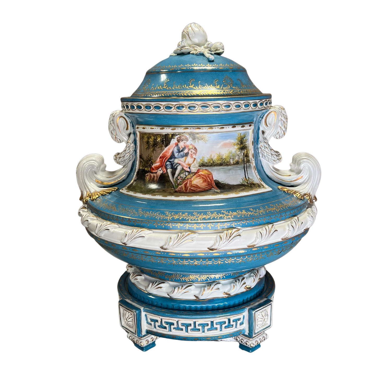 Gorgeous Hand Painted Porcelain Jar