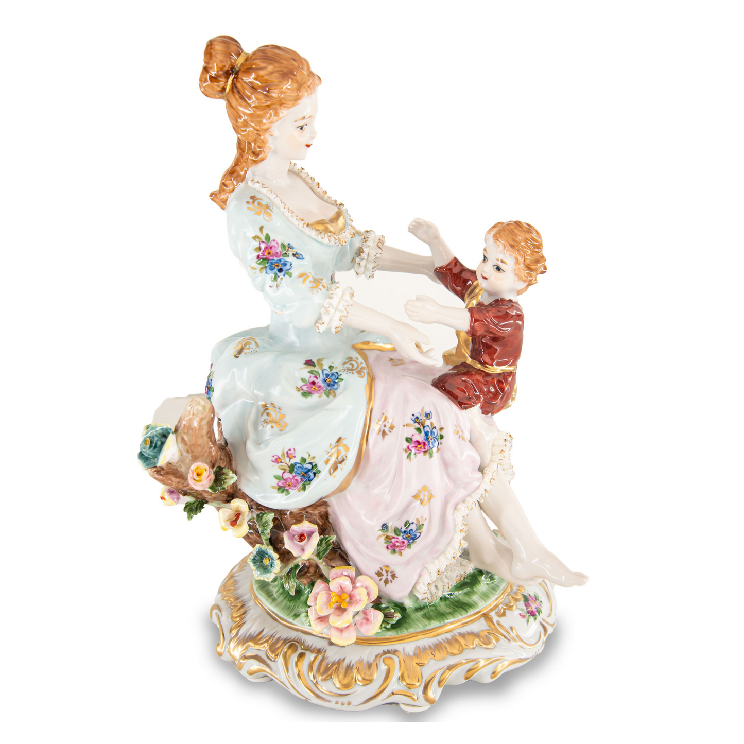 Figura de Porcelana Encaje Red Madre e Hijo
