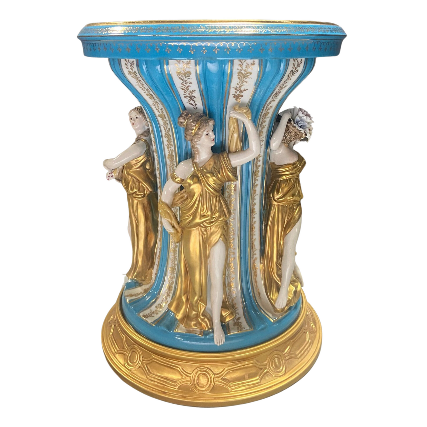 Three Muses Hand-painted Porcelain Chair