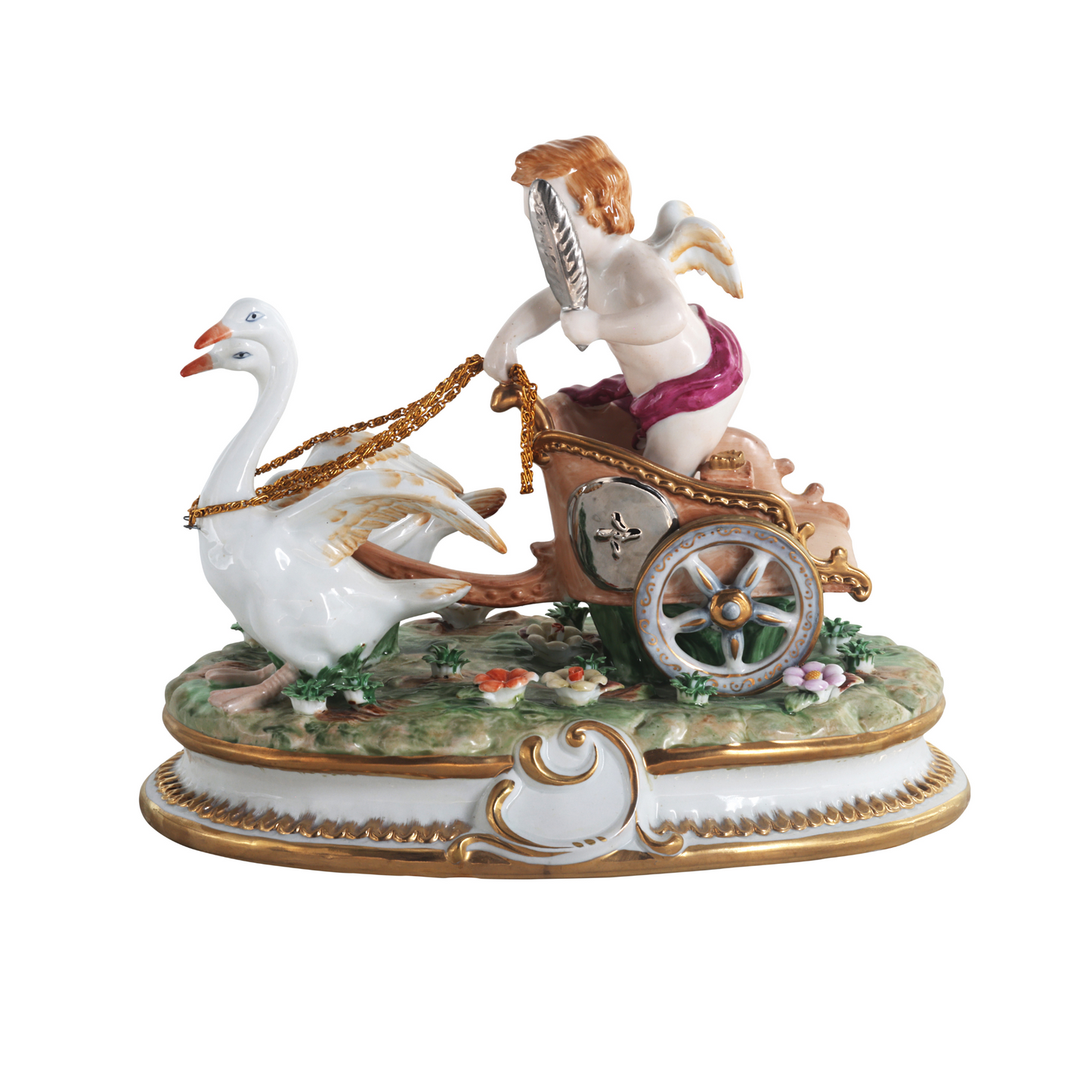 Goose Carriage with Cherubs