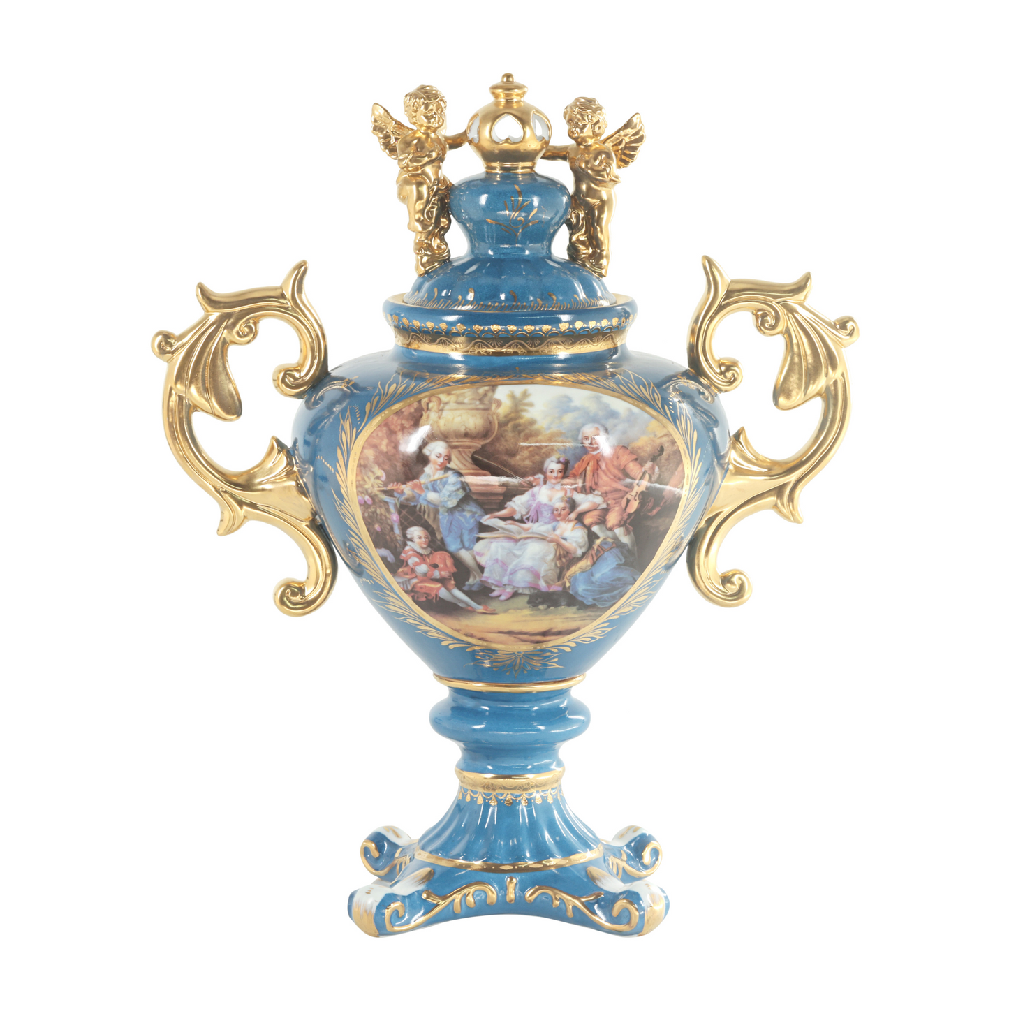Jarrón de Porcelana Querubín
