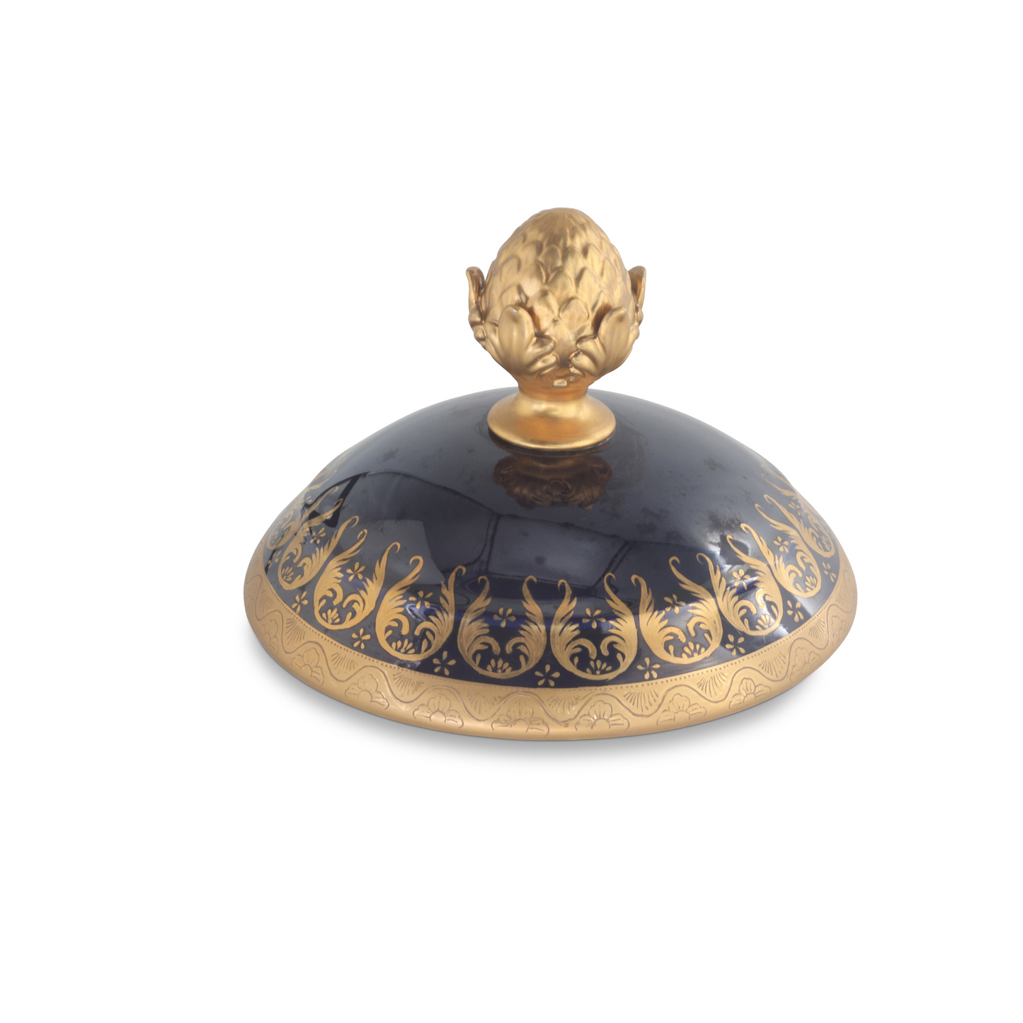 Gorgeous Hand-painted Porcelain And Bronze Vase