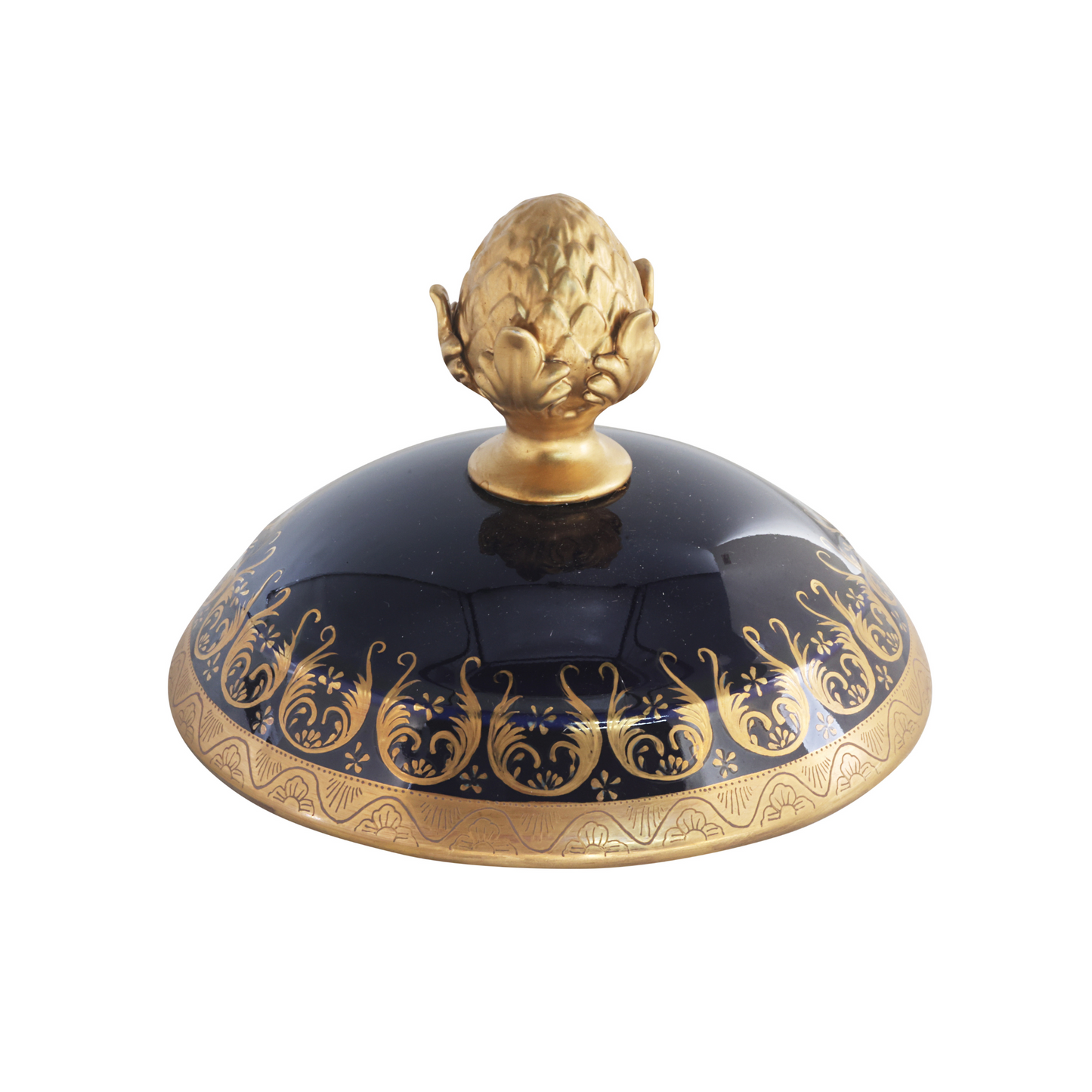 Gorgeous Hand-painted Porcelain And Bronze Vase
