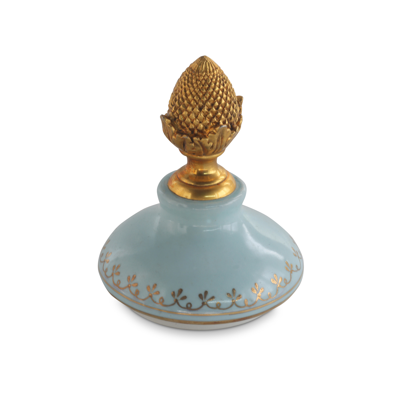 Bronze Handle Rococo Porcelain Vase