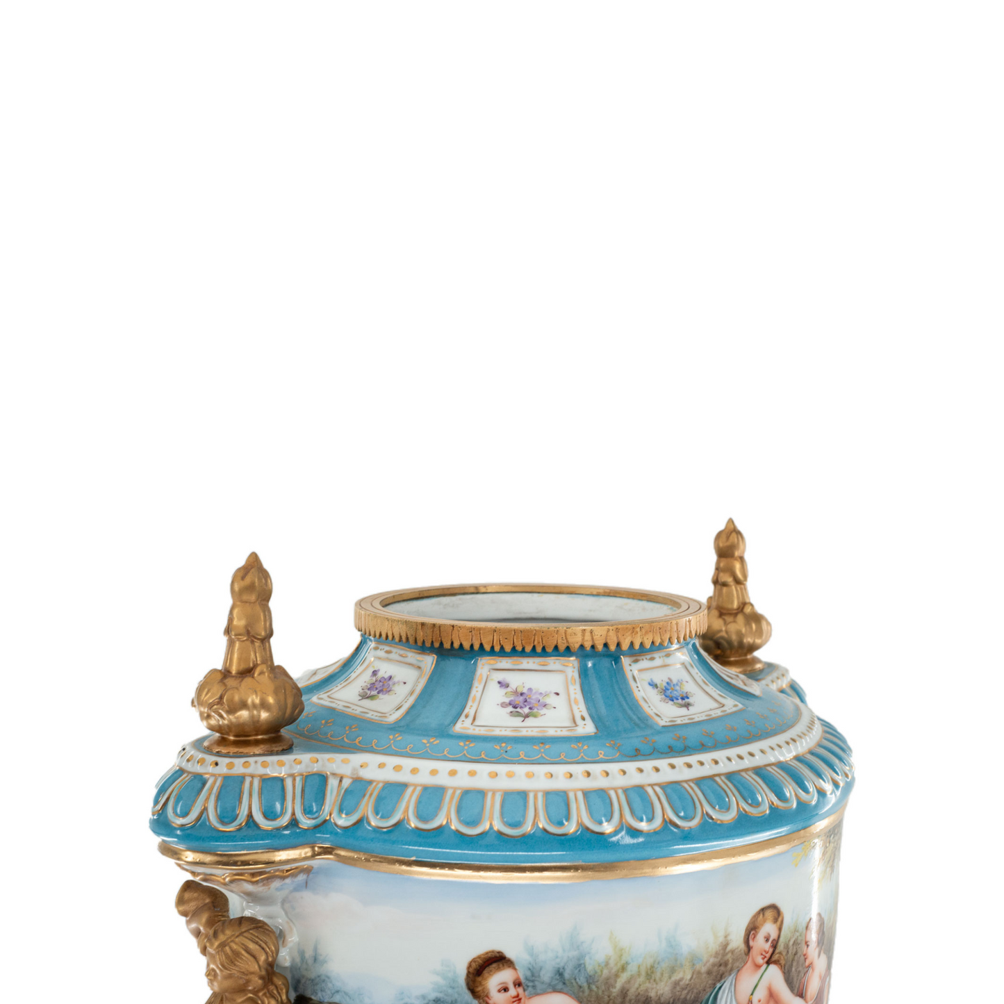 Porcelain Lady Handle Urn