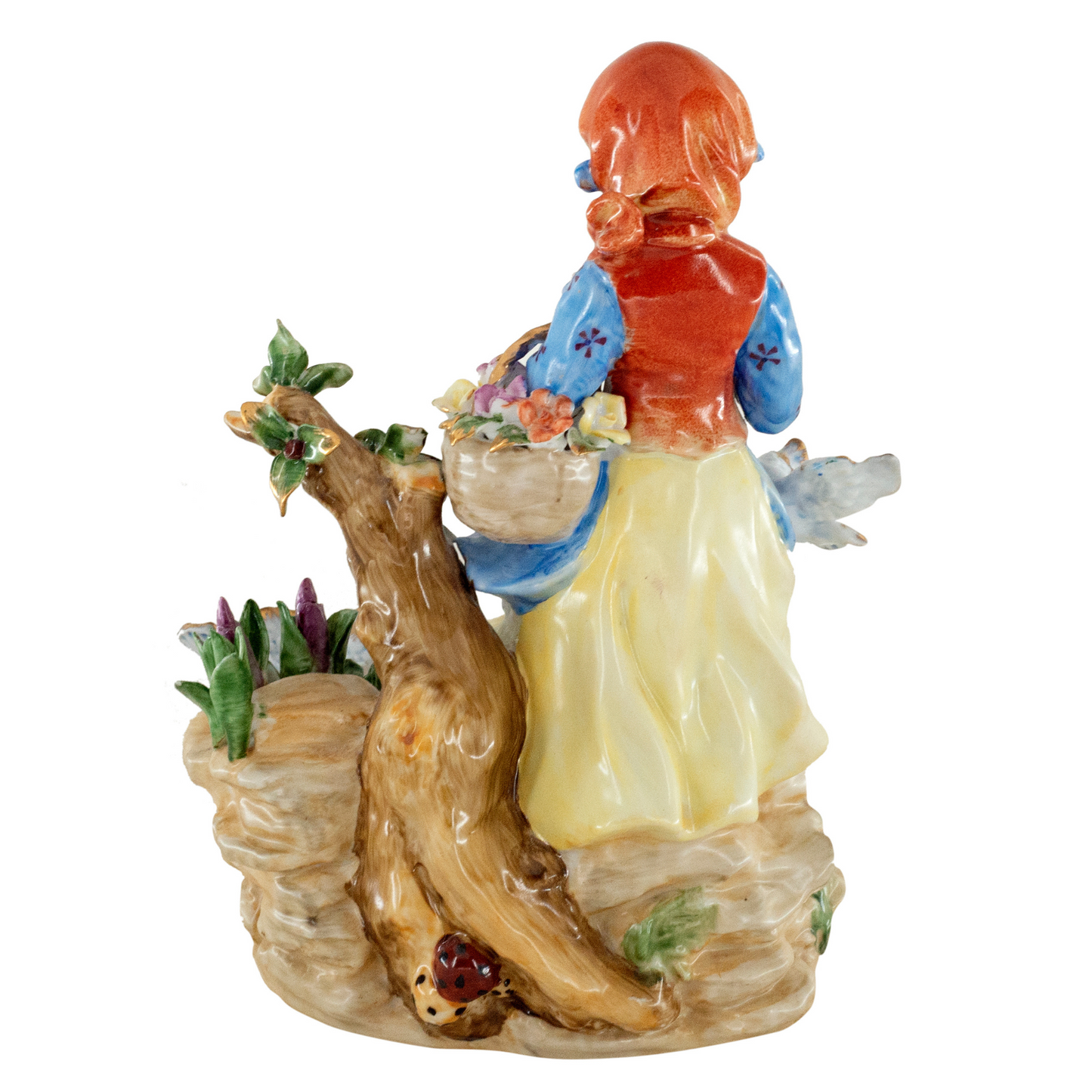 Girl Feeding Dove Porcelain Figurine
