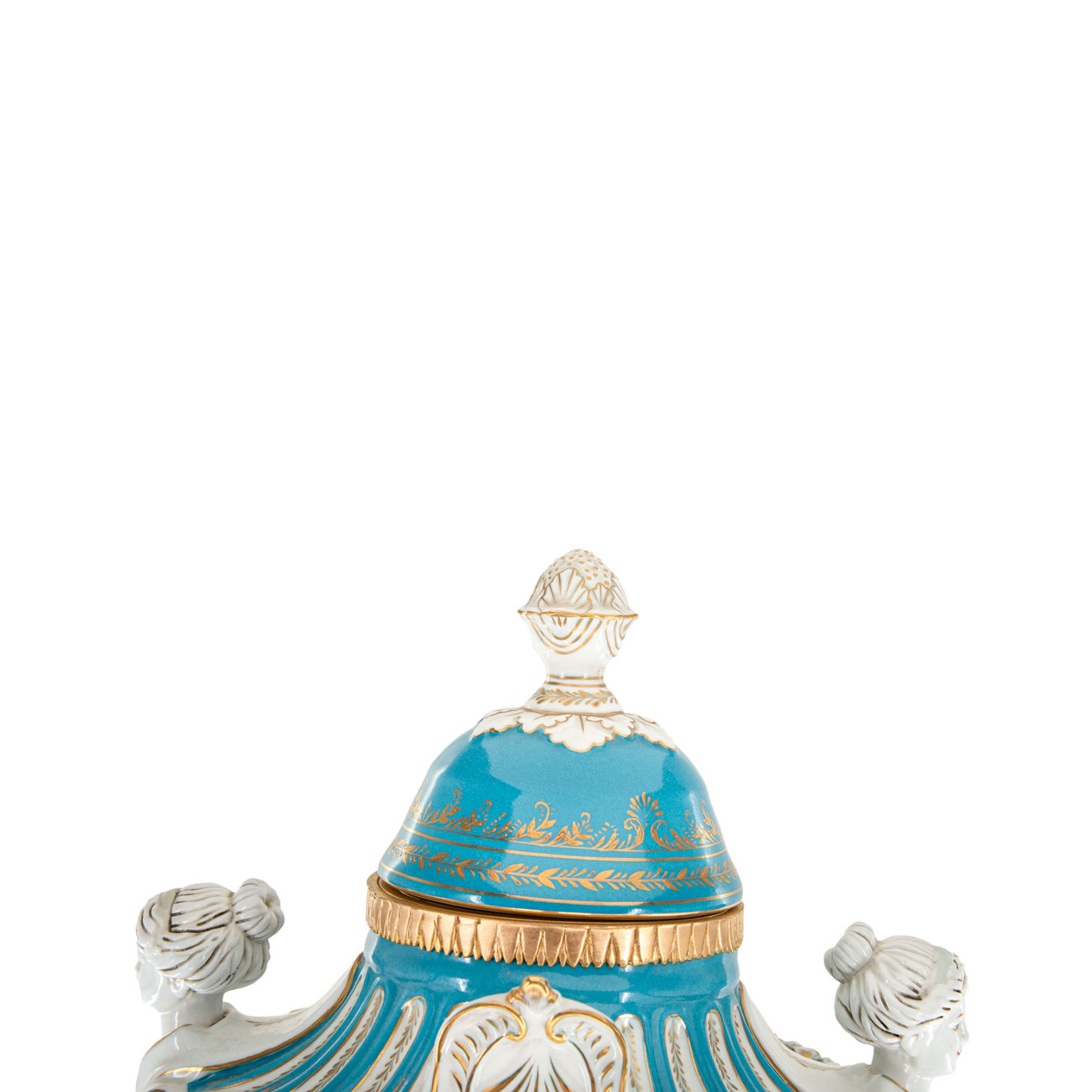 Precioso Jarrón de Porcelana Pintado a Mano
