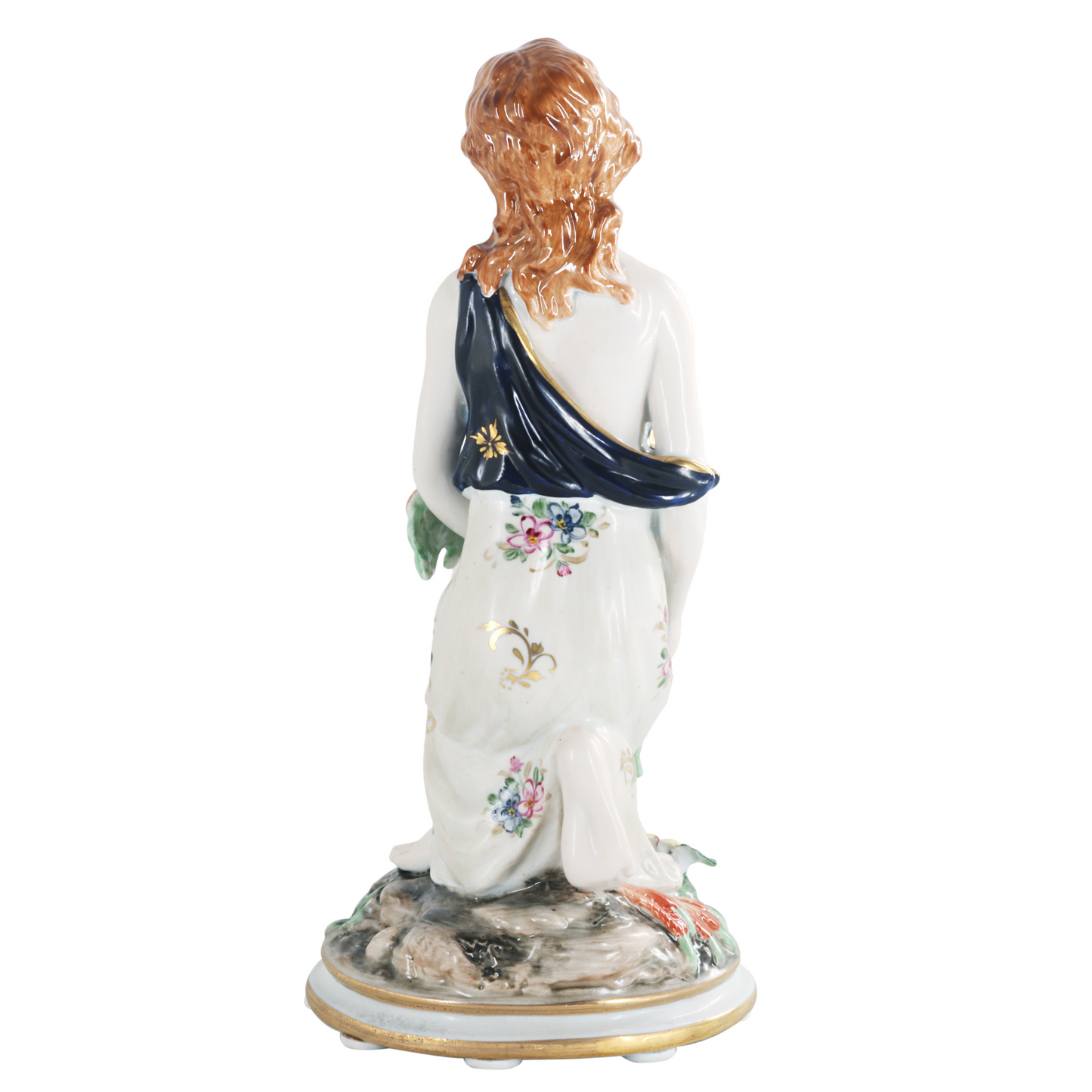Figura Porcelana Mujer Recogiendo Flores