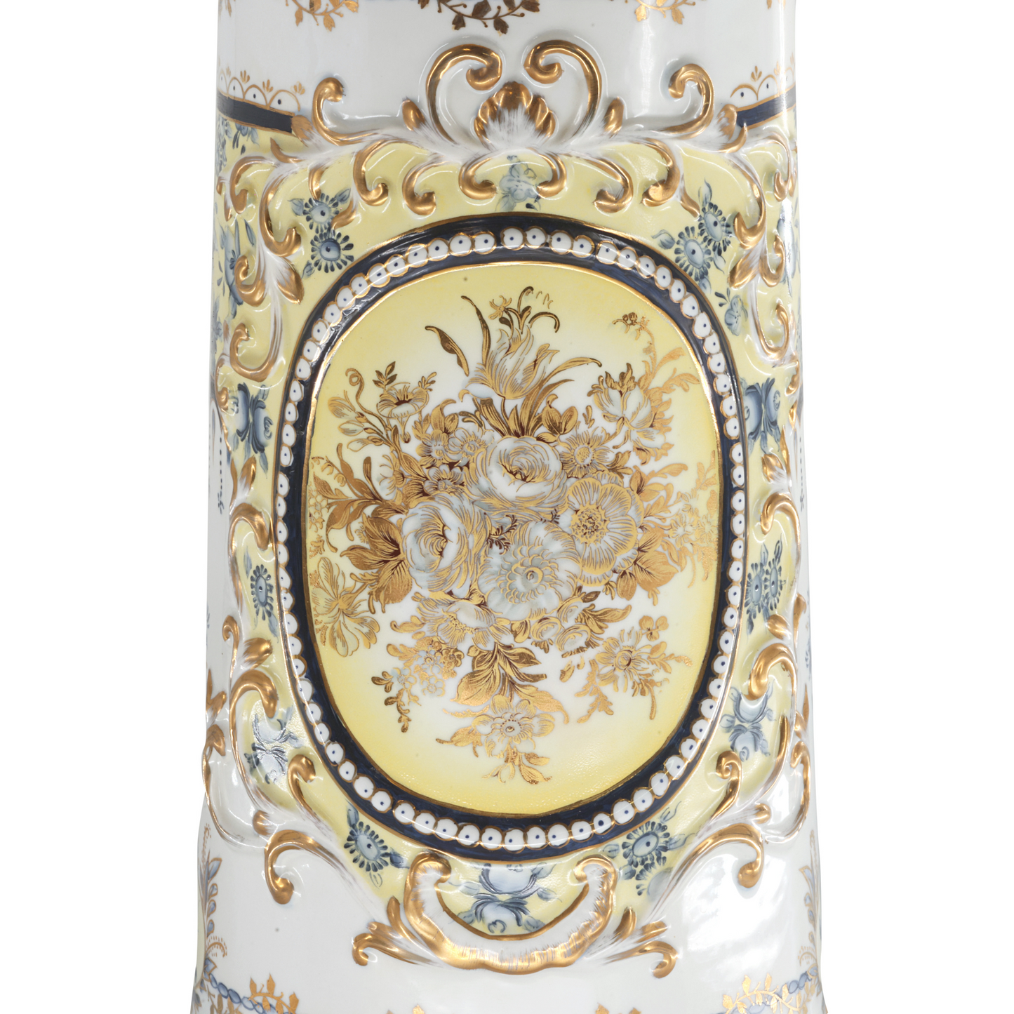 Flower Pot Pedestal in Gold