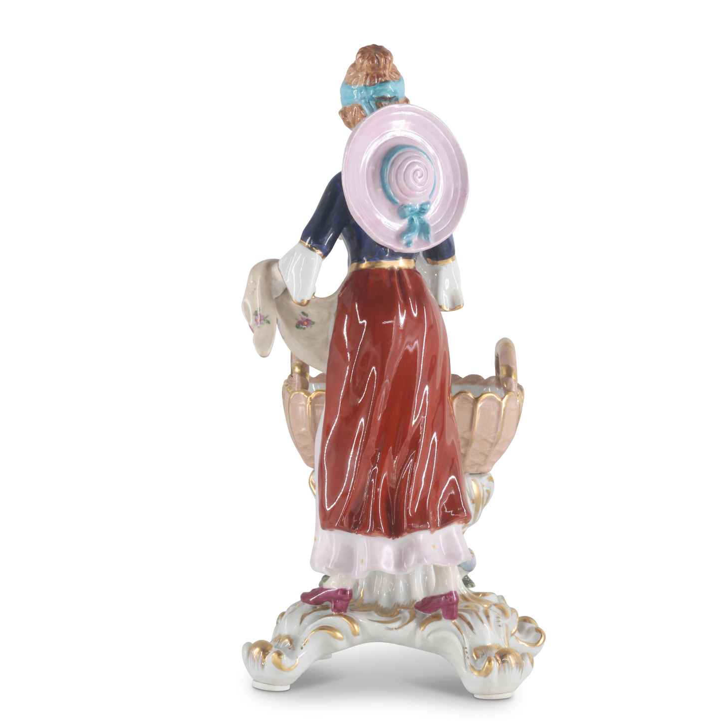 Mom With A Baby Carriage Porcelain Figurine