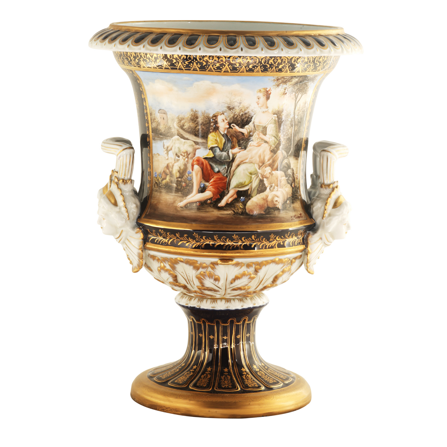 Medium Rococo Krater Pot