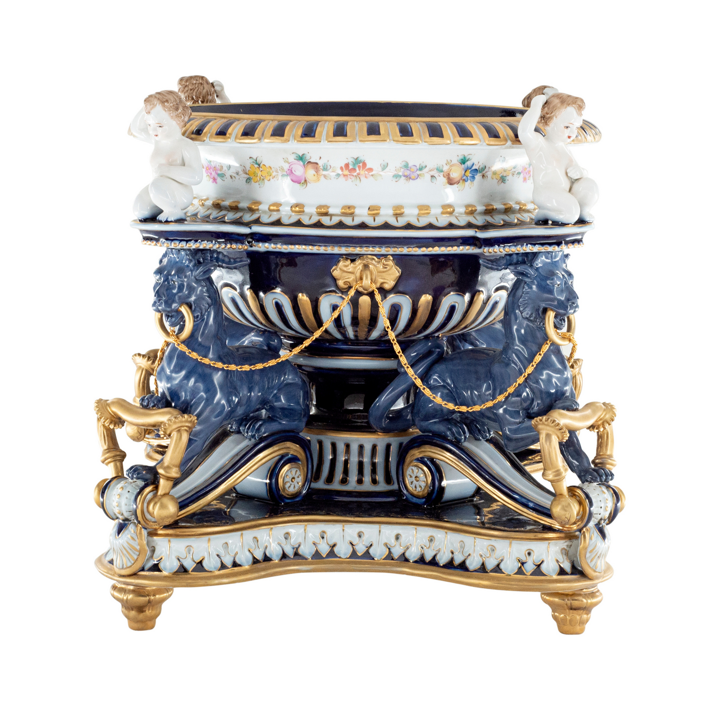 Porcelain Decorative Cherub Bowl